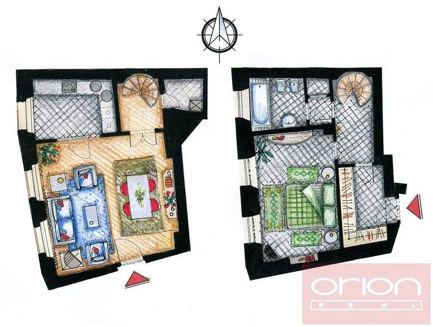 Pronájem byt 2+1 - Praha - Malá Strana, okres Praha 1, Hlavní město Praha, 73 m² - 5