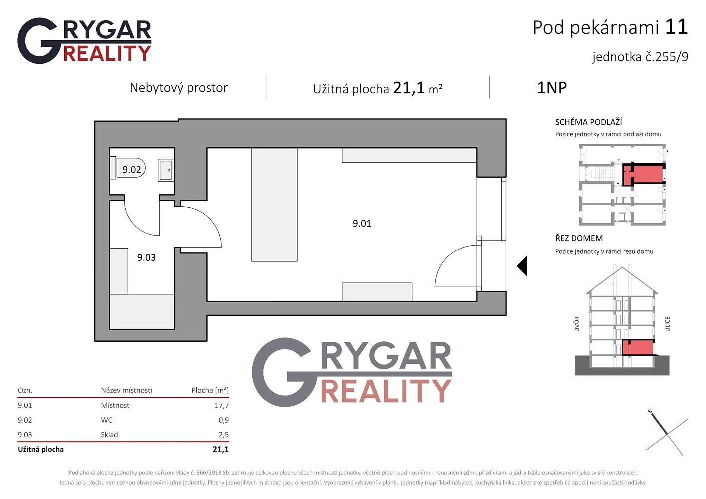Obchodní prostory · 21 m² · Pod pekárnami, Praha 9 - Vysočany - 3