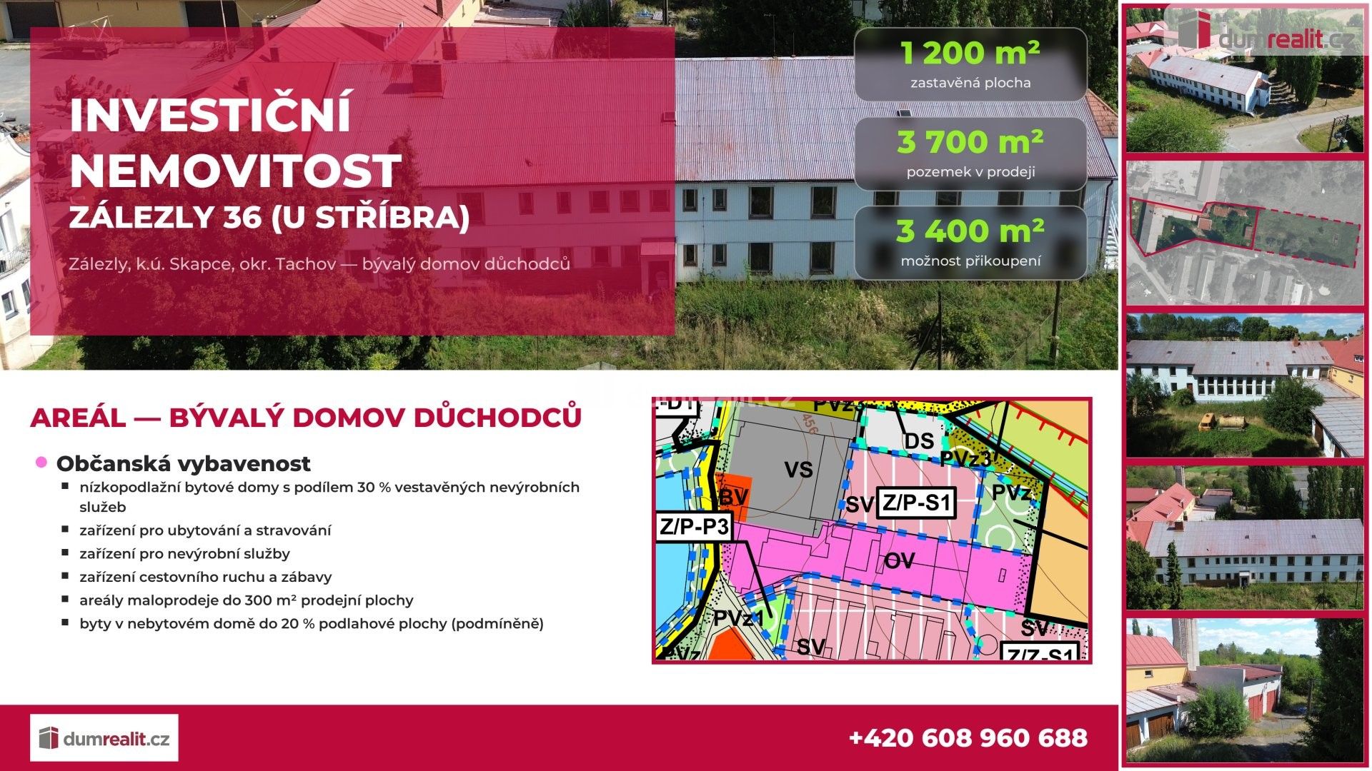 Ubytovací zařízení · 1 218 m² · Zálezly, Skapce - 3