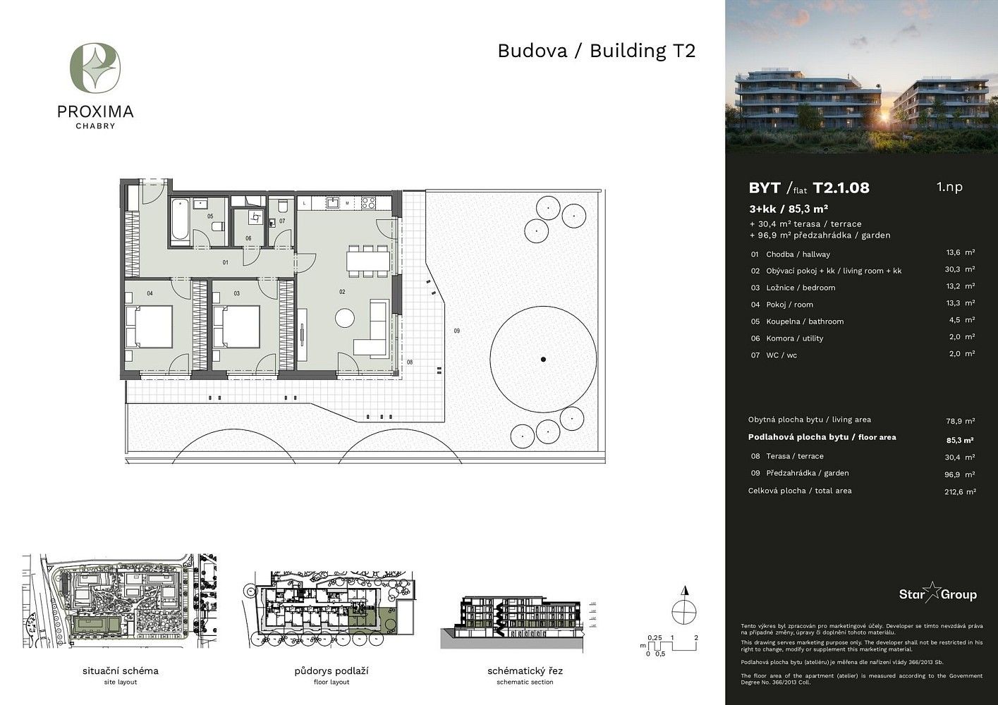 Byt 3+kk · 85 m² · Doubická, Praha 8 - Dolní Chabry - 3