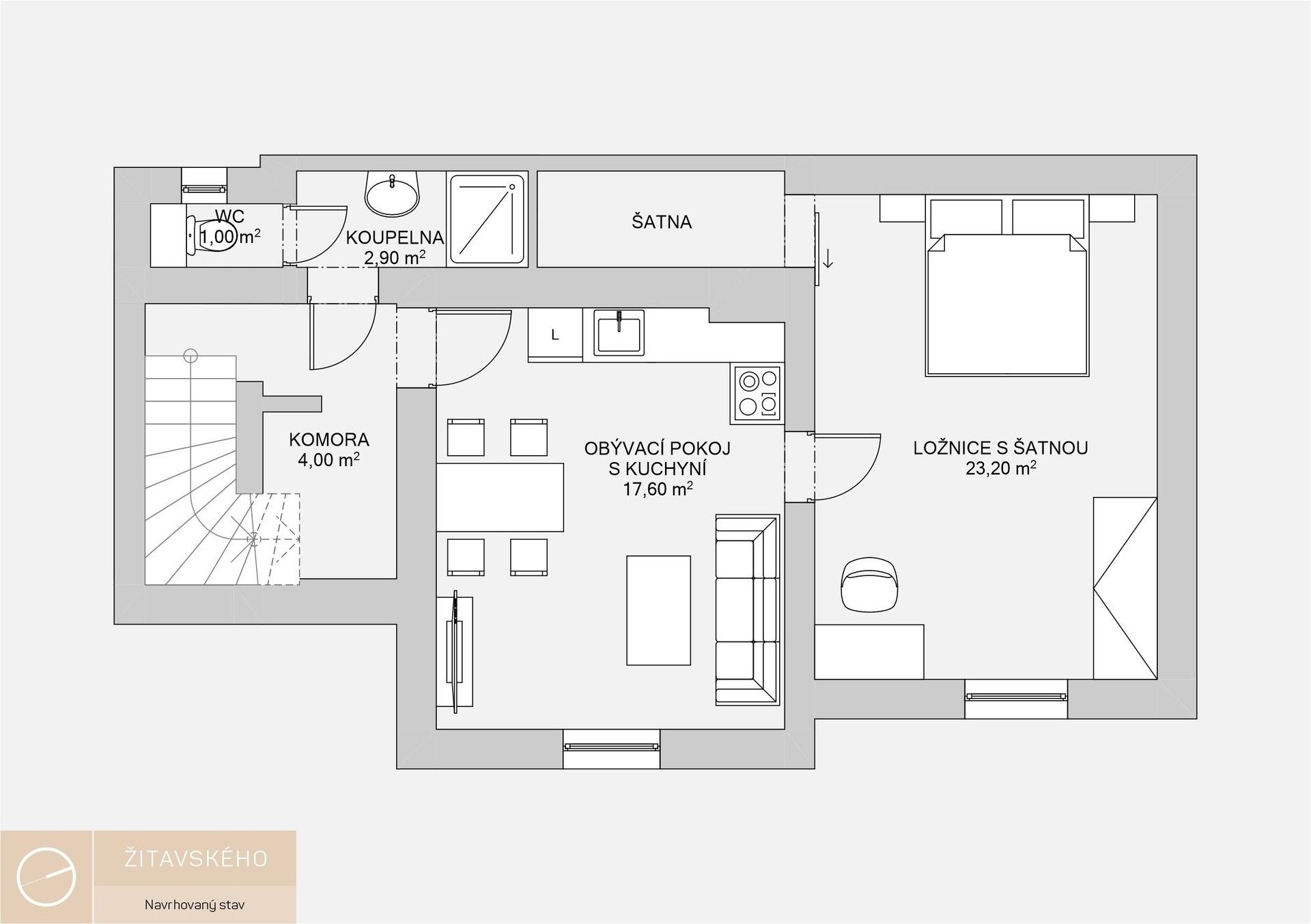 Byt 2+kk · 48 m² · Žitavského 528, Praha Zbraslav - 4