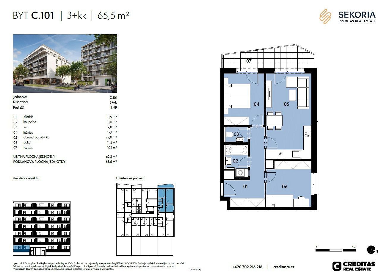 Prodej byt 3+kk - Brno - Královo Pole, 62 m² - 5