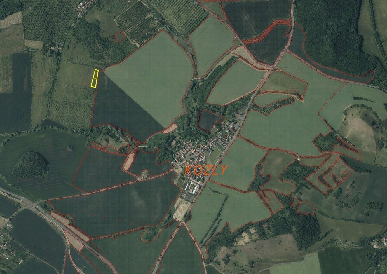 Zemědělské pozemky, Kozly, 3 855 m² - 2