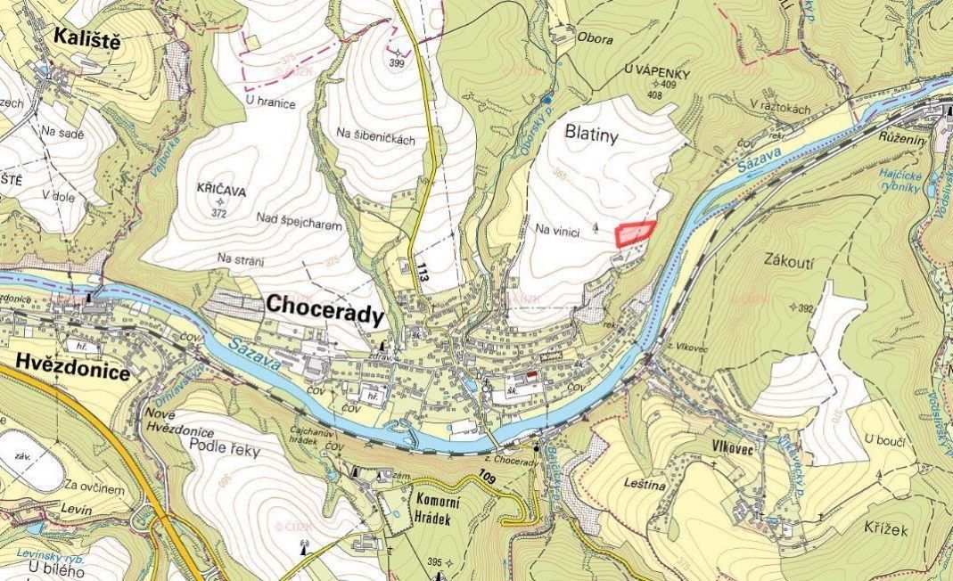 Prodej pozemek pro bydlení - Chocerady, 257 24