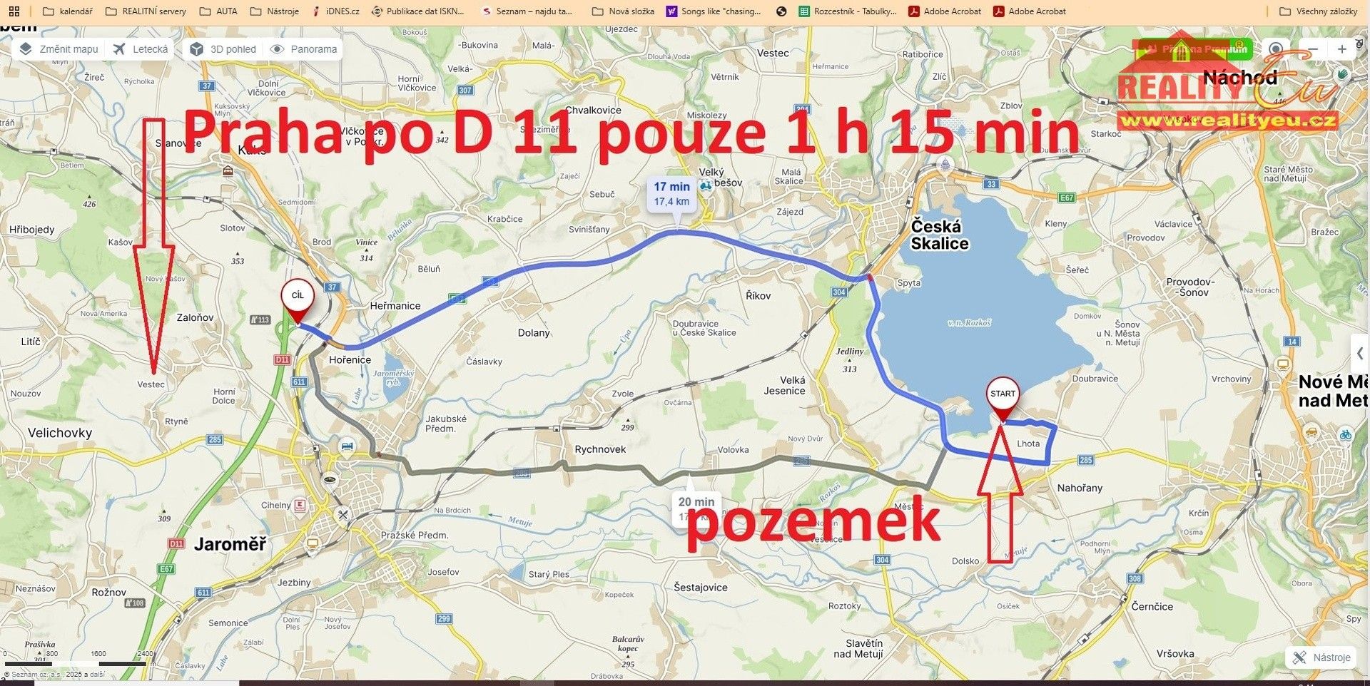 Prodej louka - Nahořany