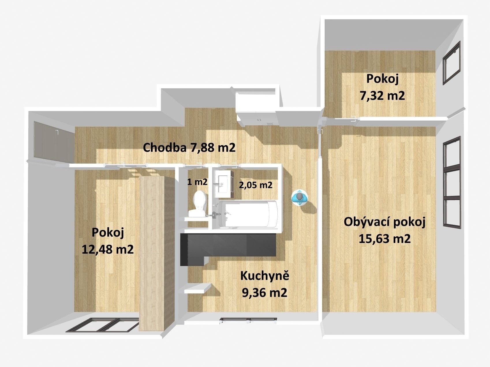3+1, Brožíkova 959, Stříbro, 56 m² - 1