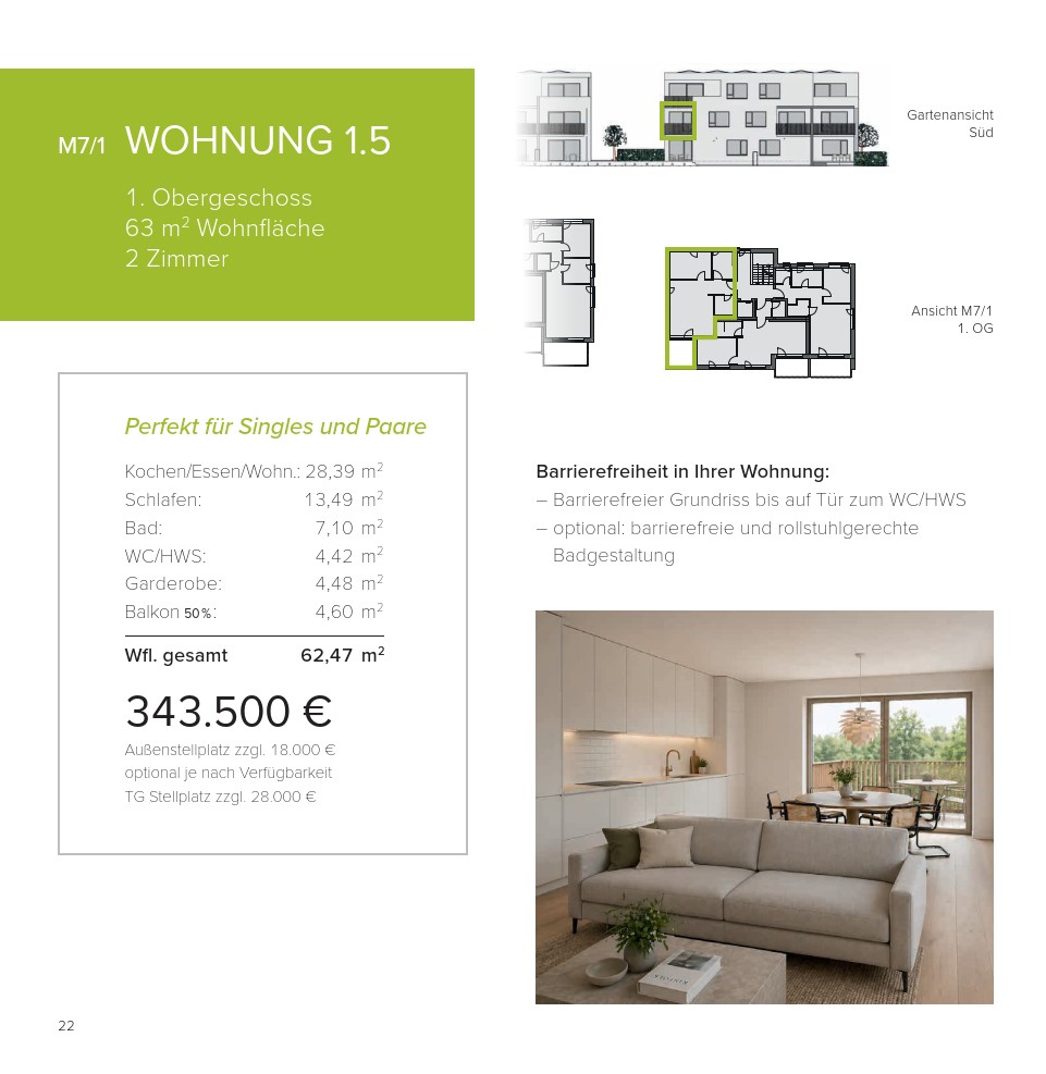 2+1, Moltkestr. 7, , Bádensko-Württembersko, 63 m² - 1
