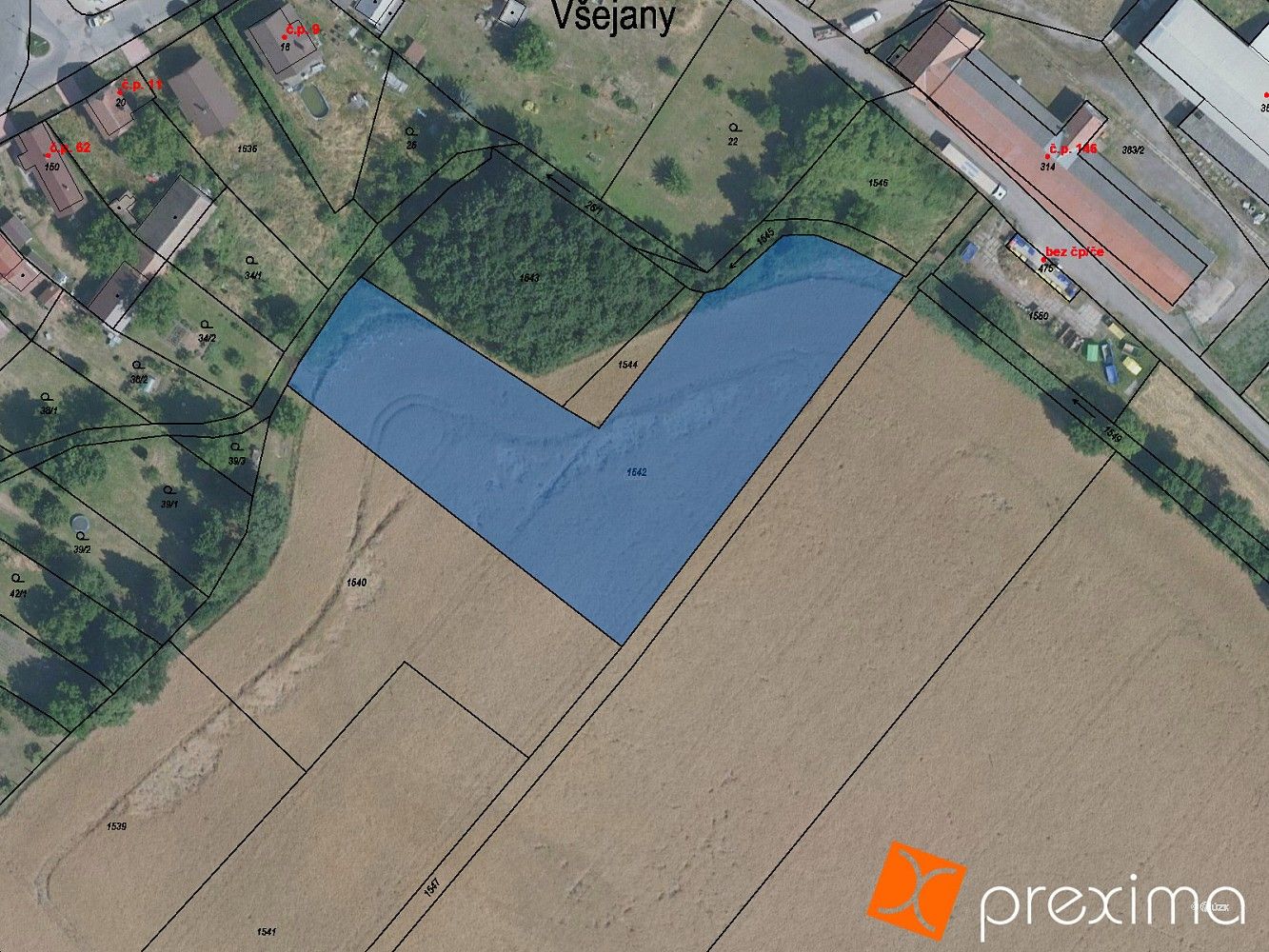 Pozemek pro bydlení, 801 m²