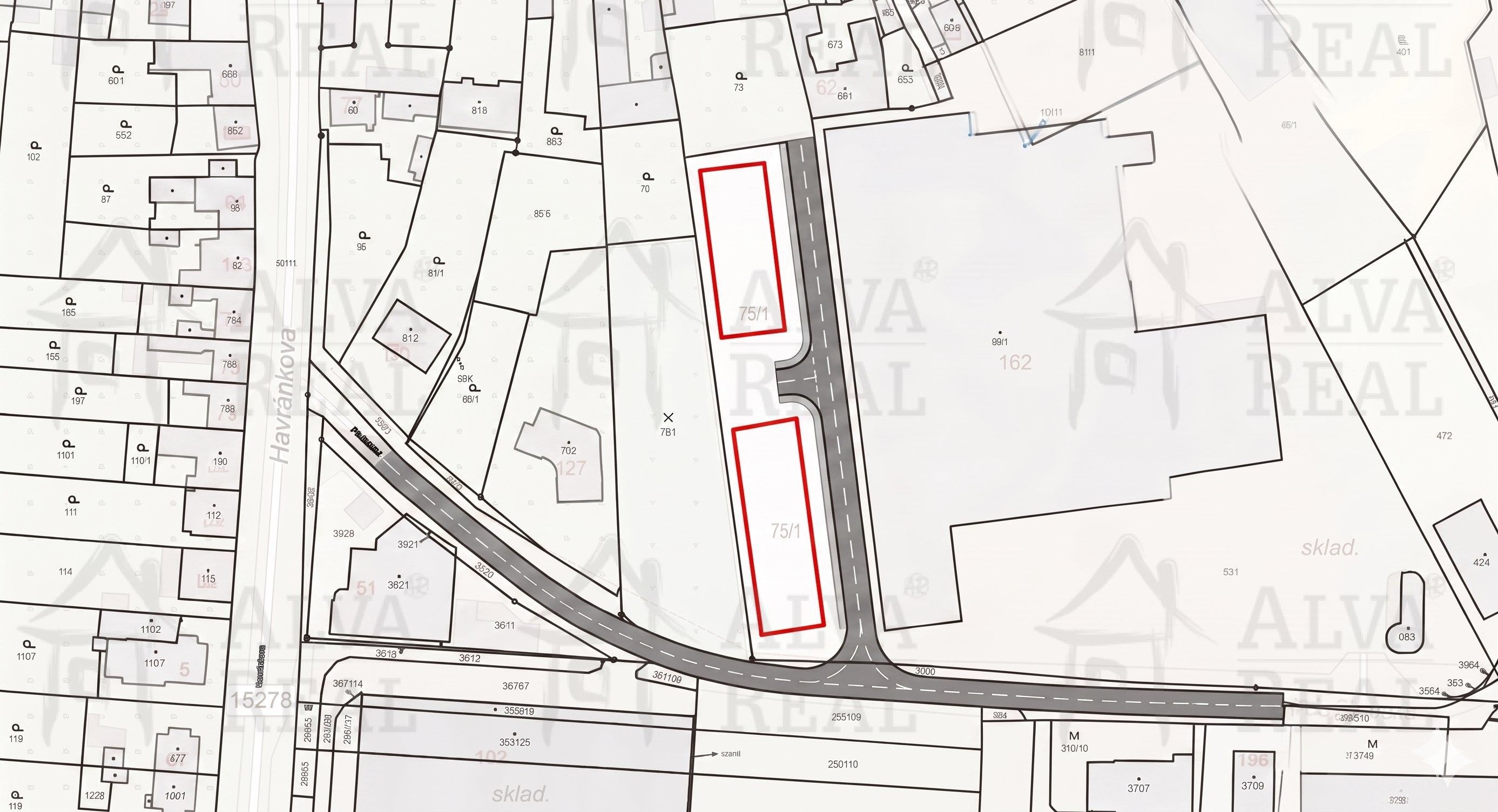 Komerční pozemky, Brno-jih, Brno, 1 500 m² - 1