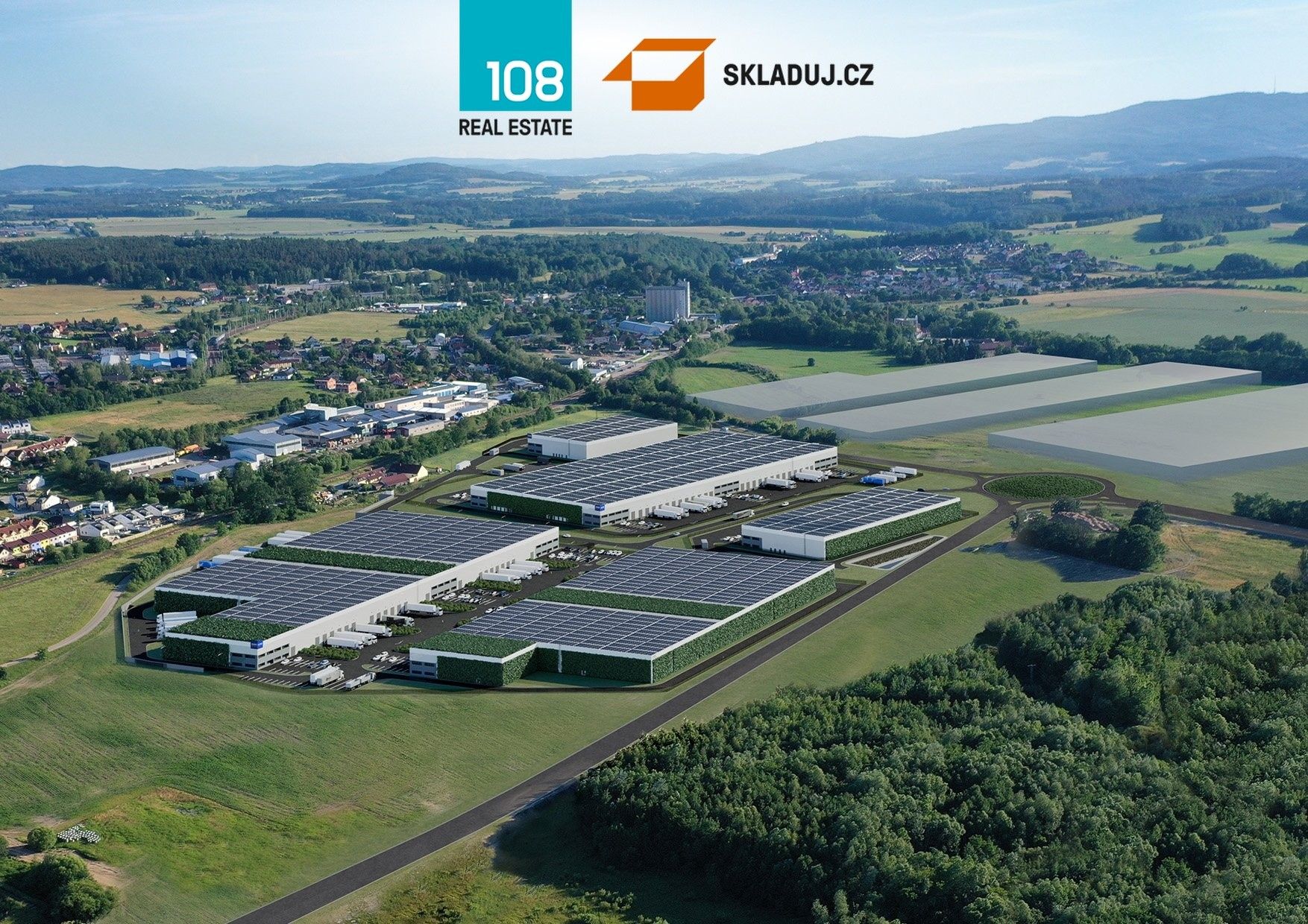Sklady, Boršov nad Vltavou, 10 000 m² - 2