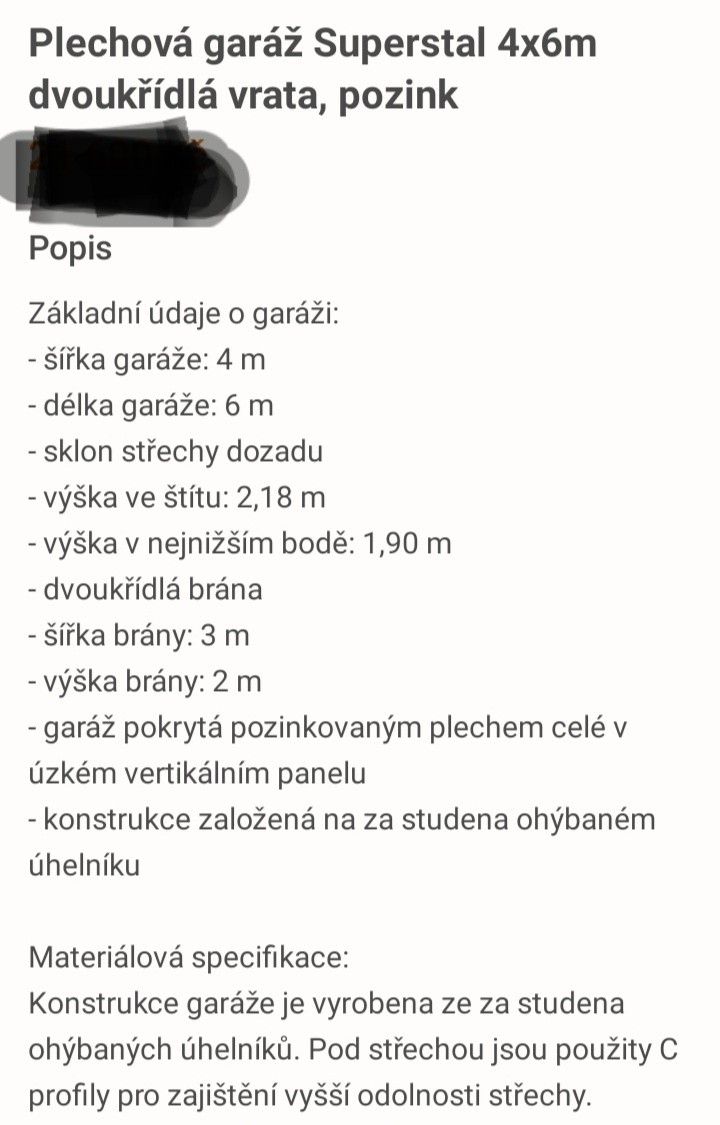 Prodej garáž - Praha, 180 00