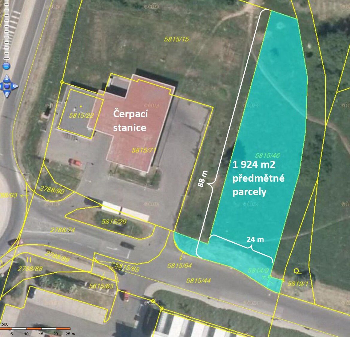 Prodej komerční pozemek - Borská, Česká Lípa, 1 m²