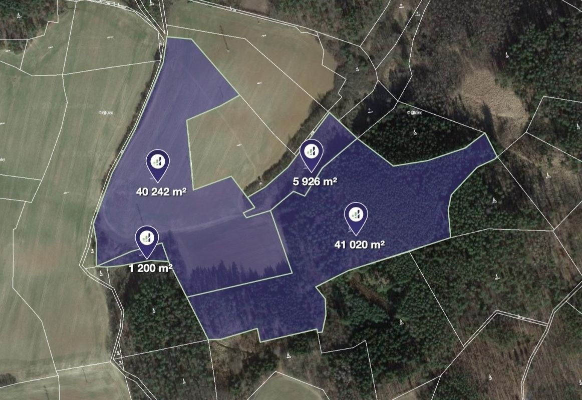 Lesy, Buš, 88 388 m²