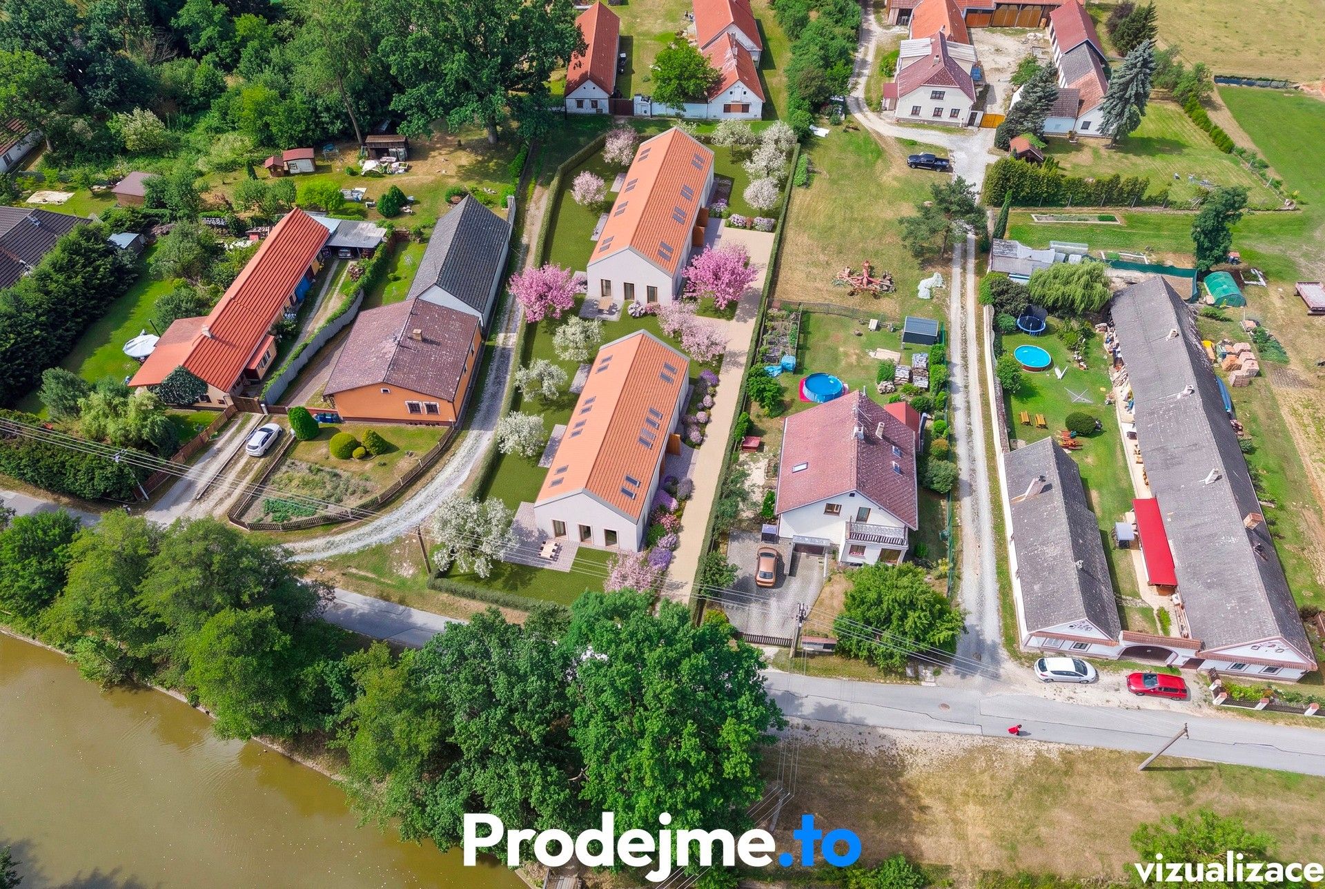 Pozemky pro bydlení, Branná, Třeboň, 2 063 m² - 2