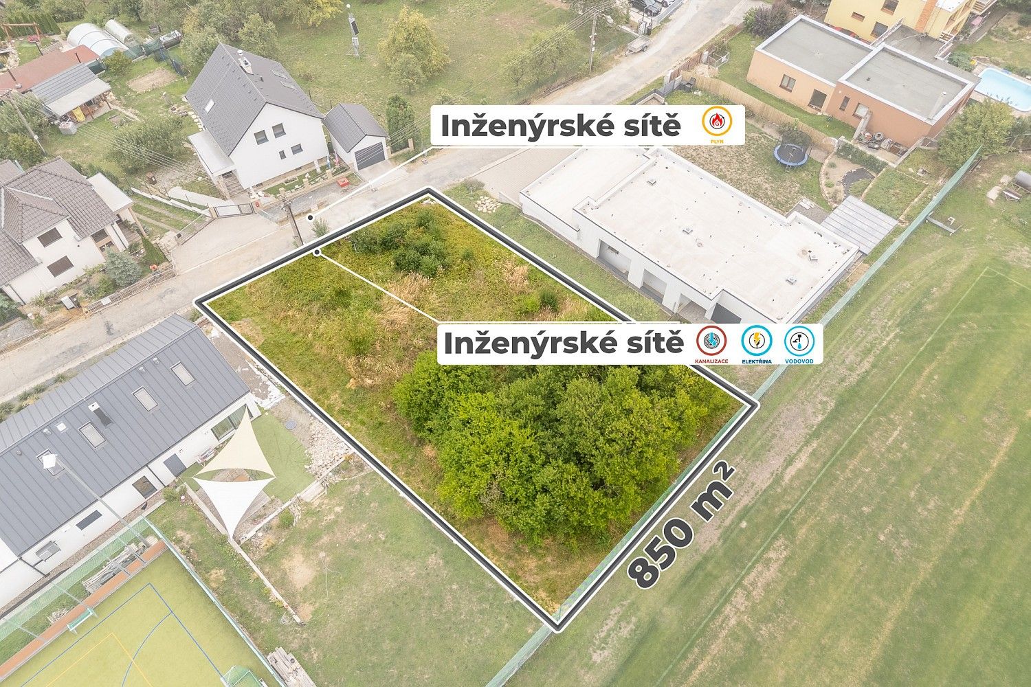 Pozemky pro bydlení, Zlín - Kostelec - 2