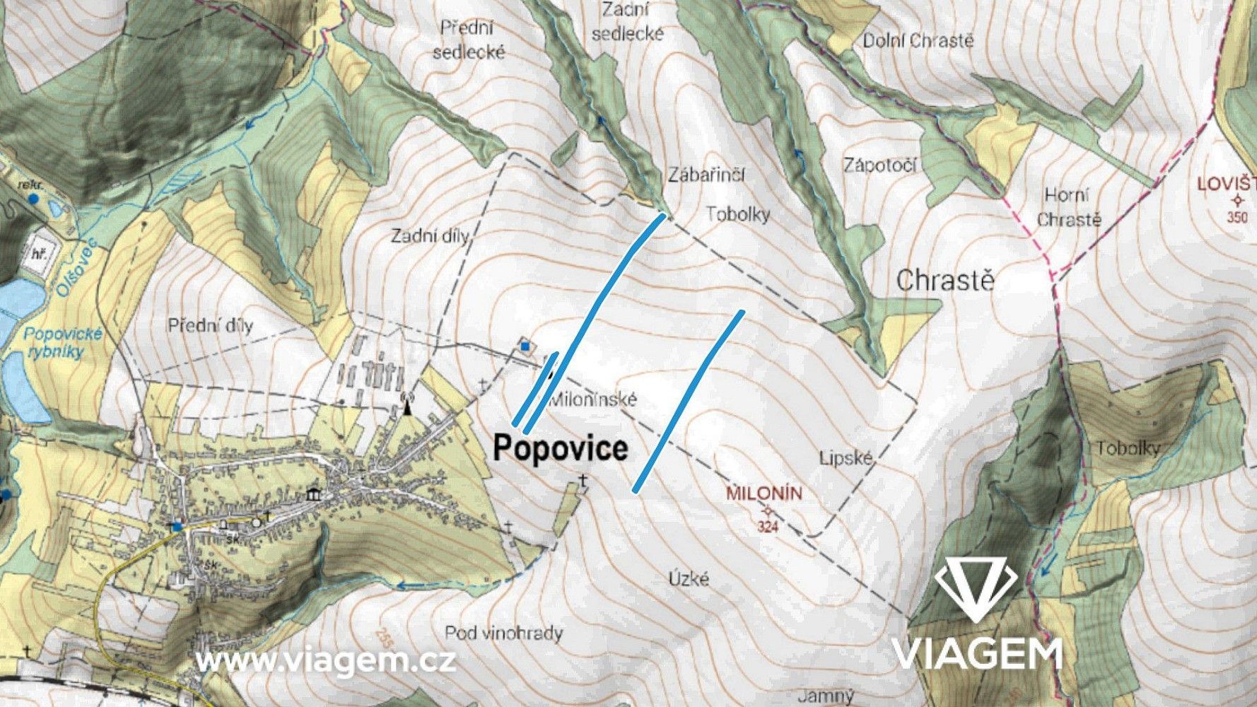 Zemědělské pozemky, Popovice, okres Uherské Hradiště, Zlínský kraj
