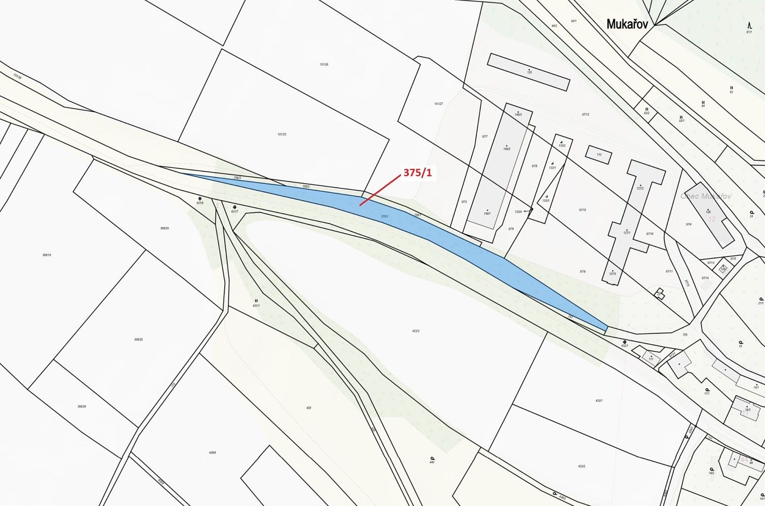 Pozemek · Mukařov, okres Mladá Boleslav, Středočeský kraj - 3