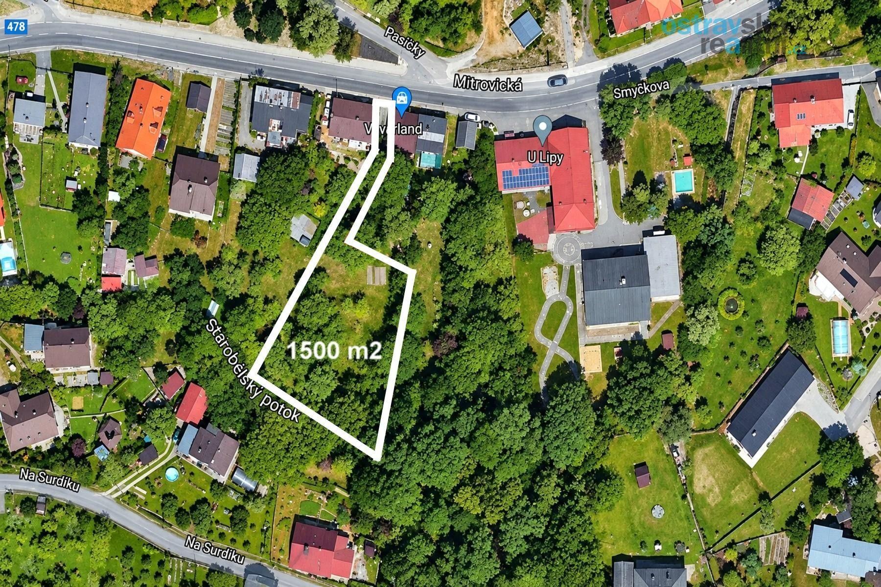 Prodej pozemek pro bydlení - Mitrovická, Ostrava, 1 500 m² - 5