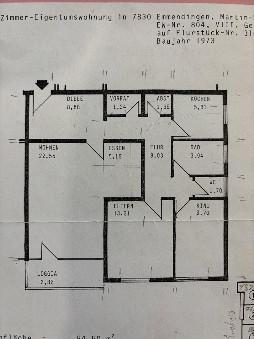 3+1, Martin-Luther-Strasse 5, , Bádensko-Württembersko, 85 m² - 2