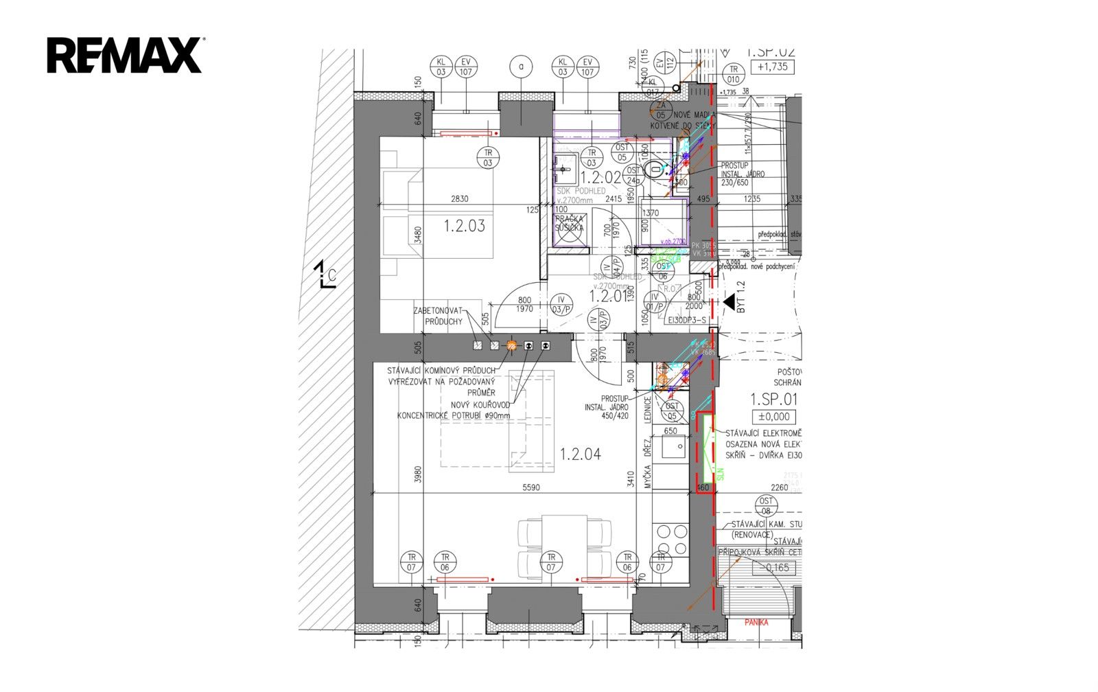Byt 2+kk · 41 m² · Musílkova 172, Praha Košíře - 4