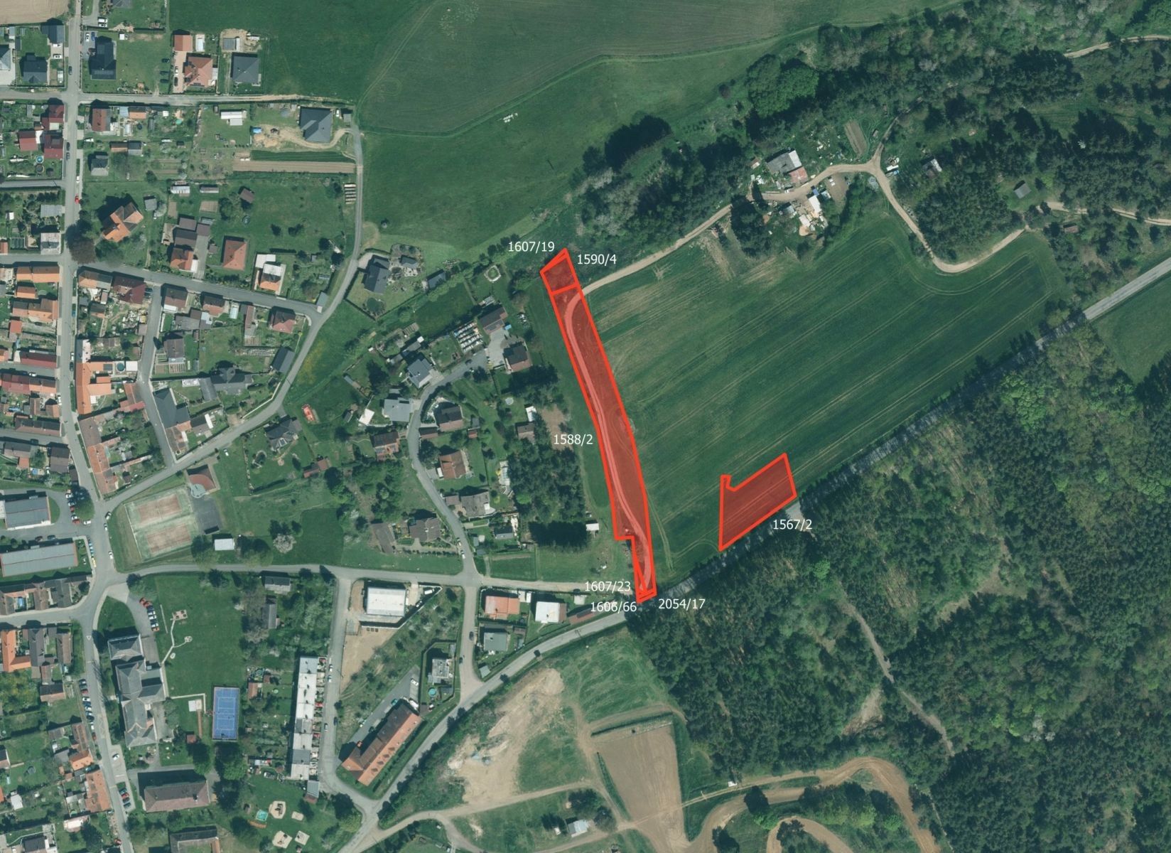 Zemědělské pozemky, Merklín