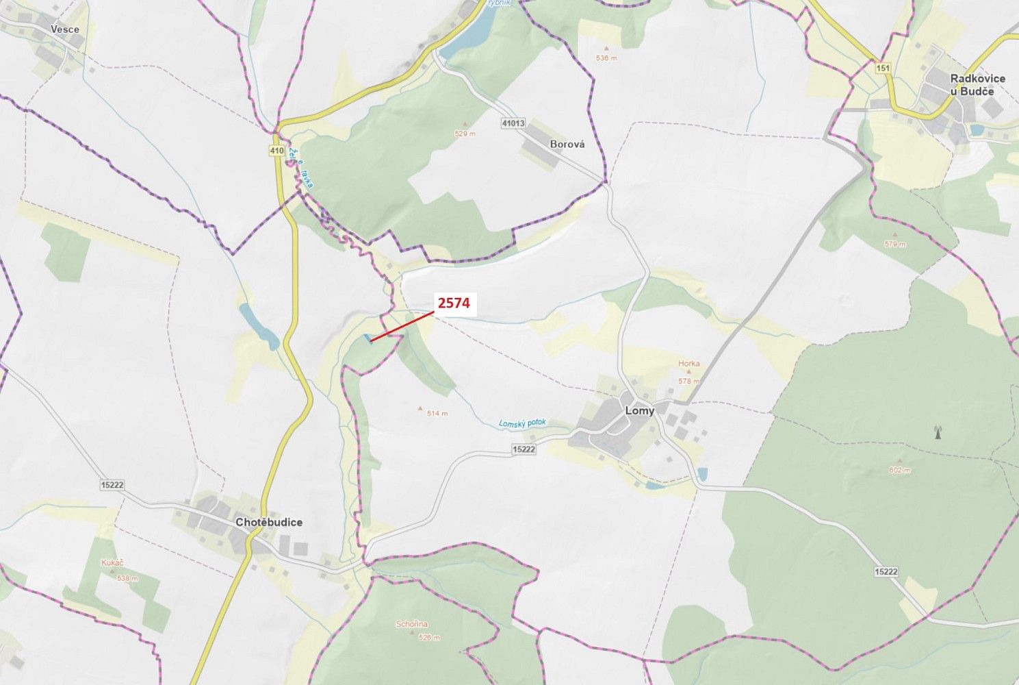 Lesy, Chotěbudice, okres Třebíč, Kraj Vysočina - 1