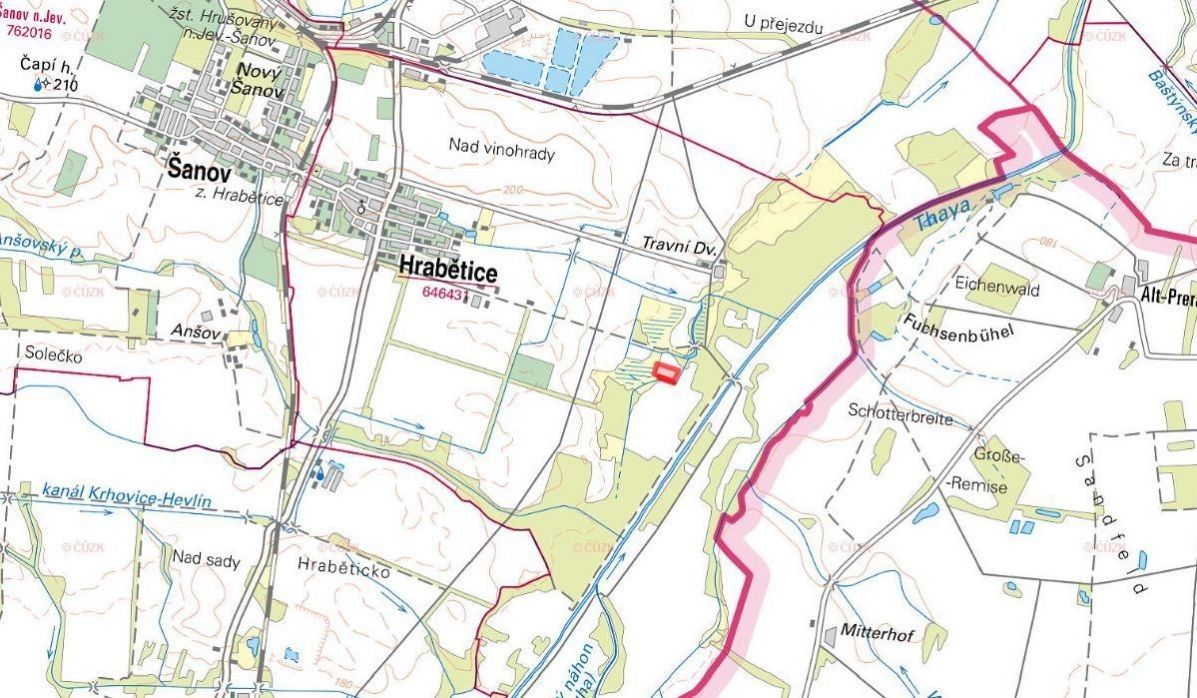 Prodej pozemek pro bydlení - Hrabětice, 671 68