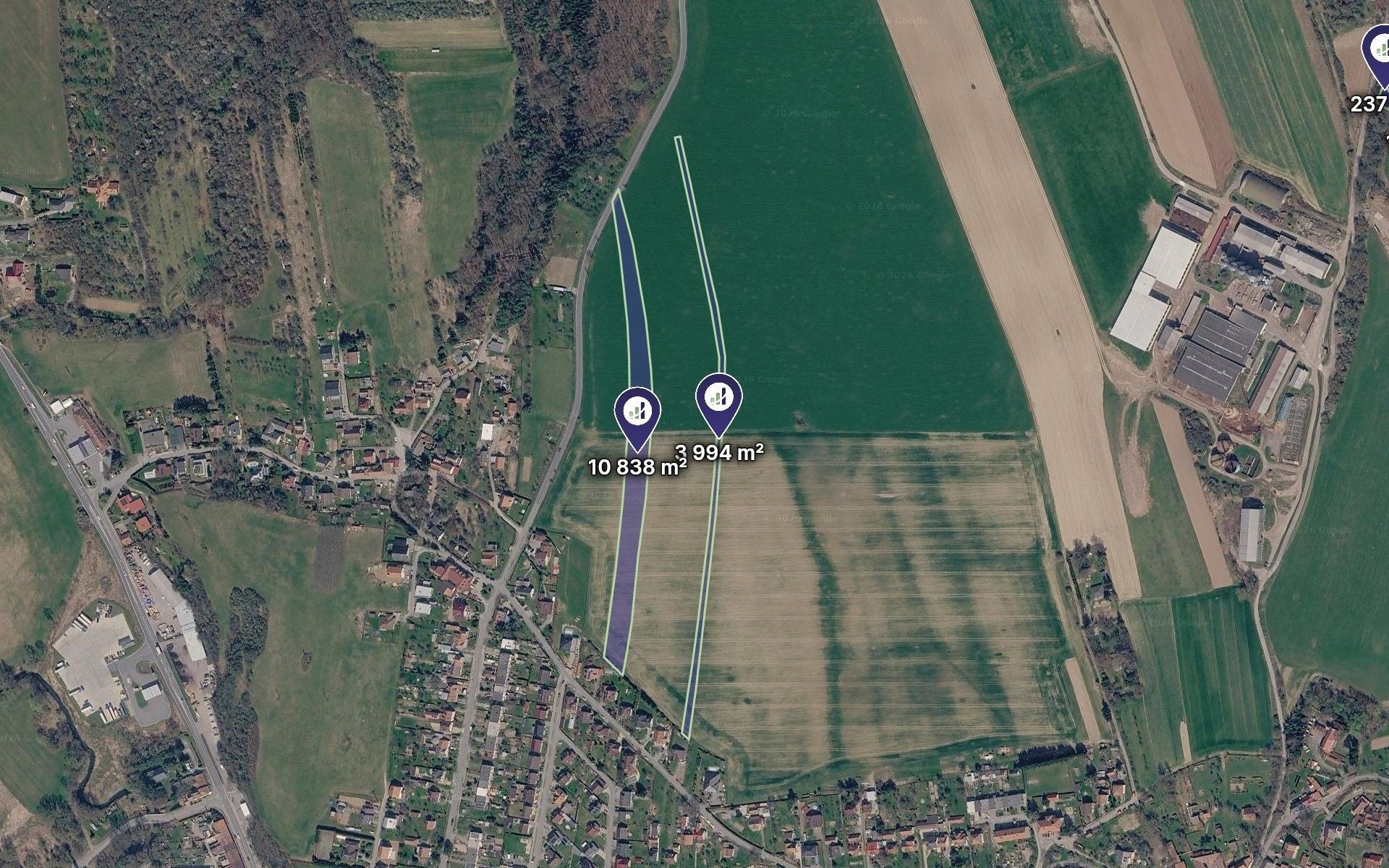 Zemědělské pozemky, Letovice, 38 909 m² - 2