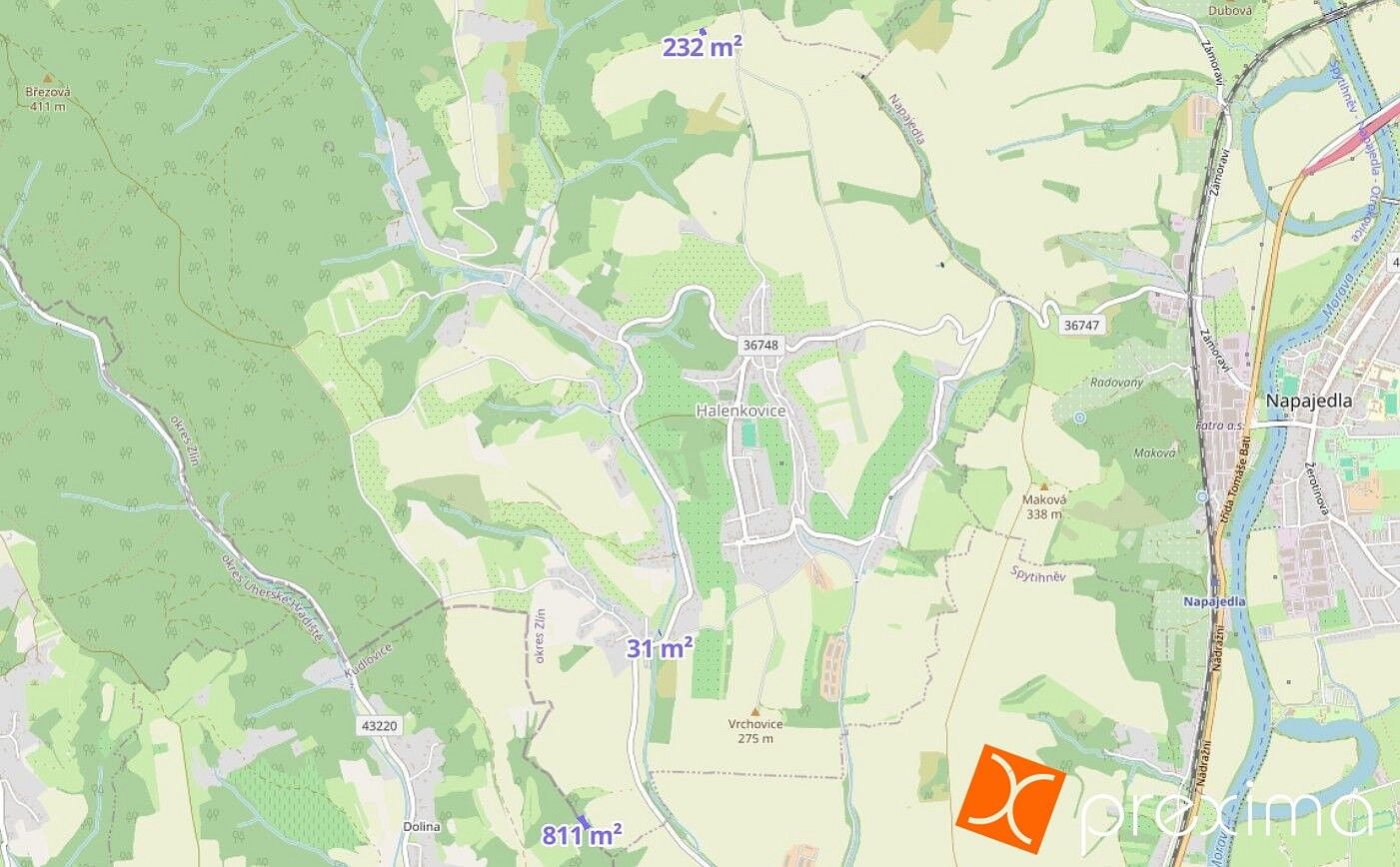Prodej les - Halenkovice, okres Zlín, Zlínský kraj - 2