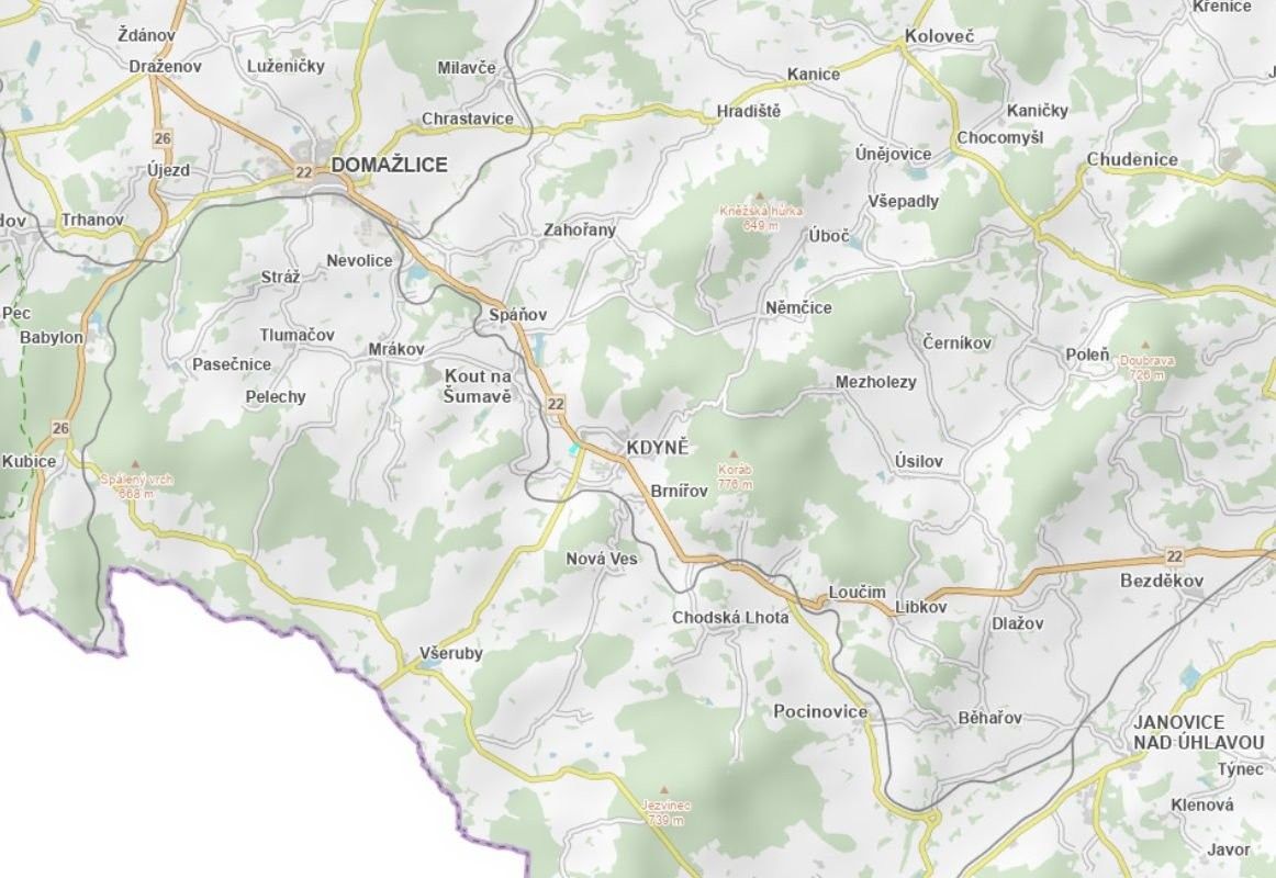 Zemědělský pozemek, Kdyně – pohled 3