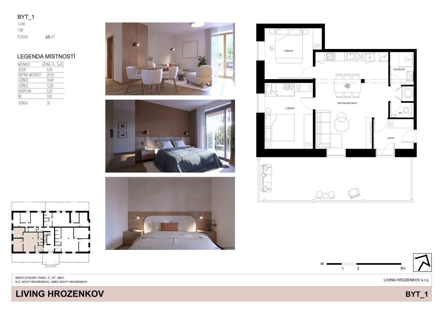 Prodej byt 3+kk - Nový Hrozenkov, 65 m² - 2