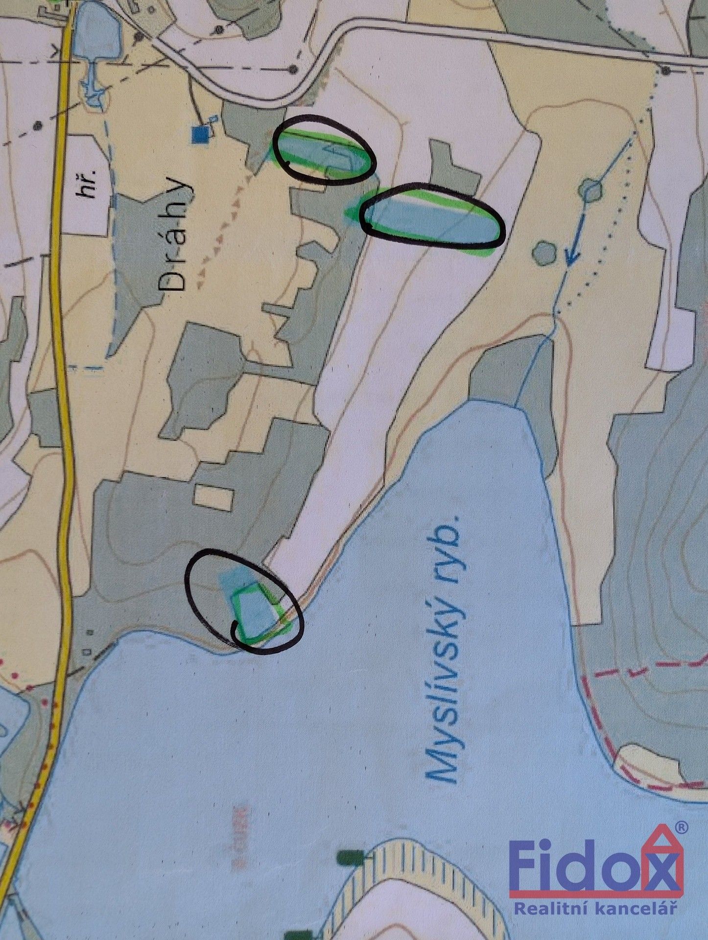 Zemědělské pozemky, Milčice, Myslív