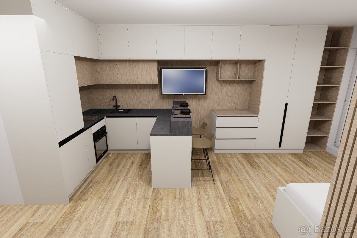 Pronájem byt 1+kk - Zlín, 763 02, 27 m²