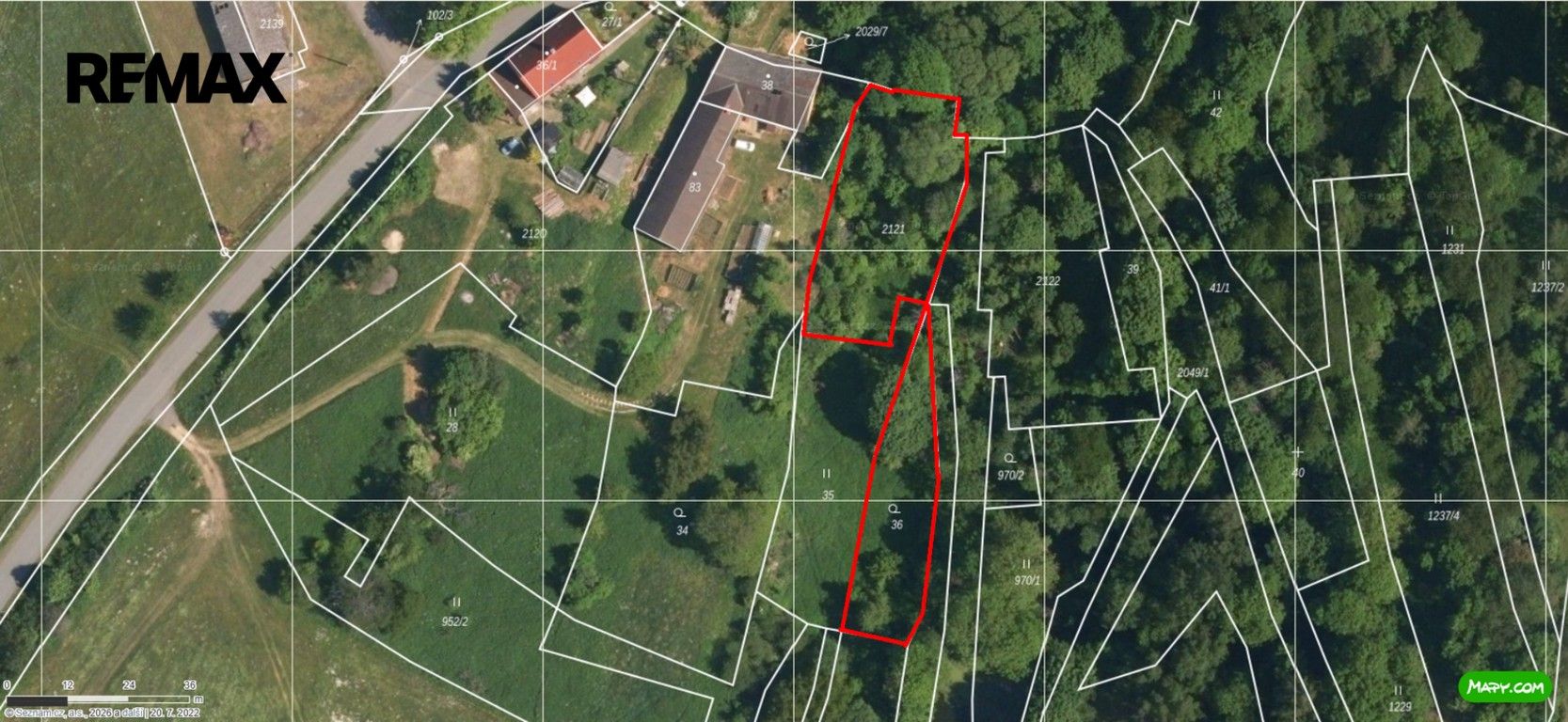 Zahrada, 1 818 m²
