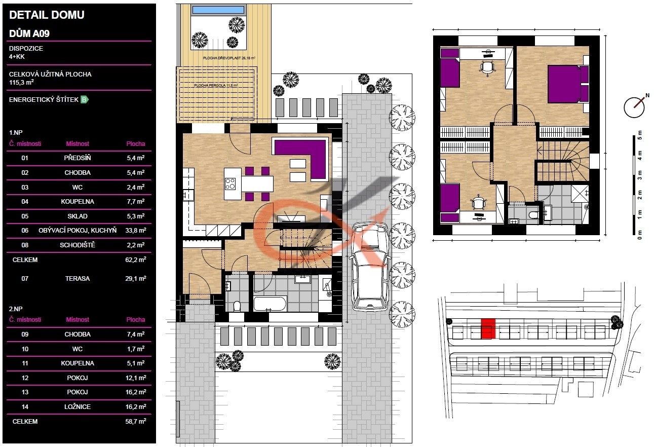 Prodej rodinný dům - Fryšták, 116 m²