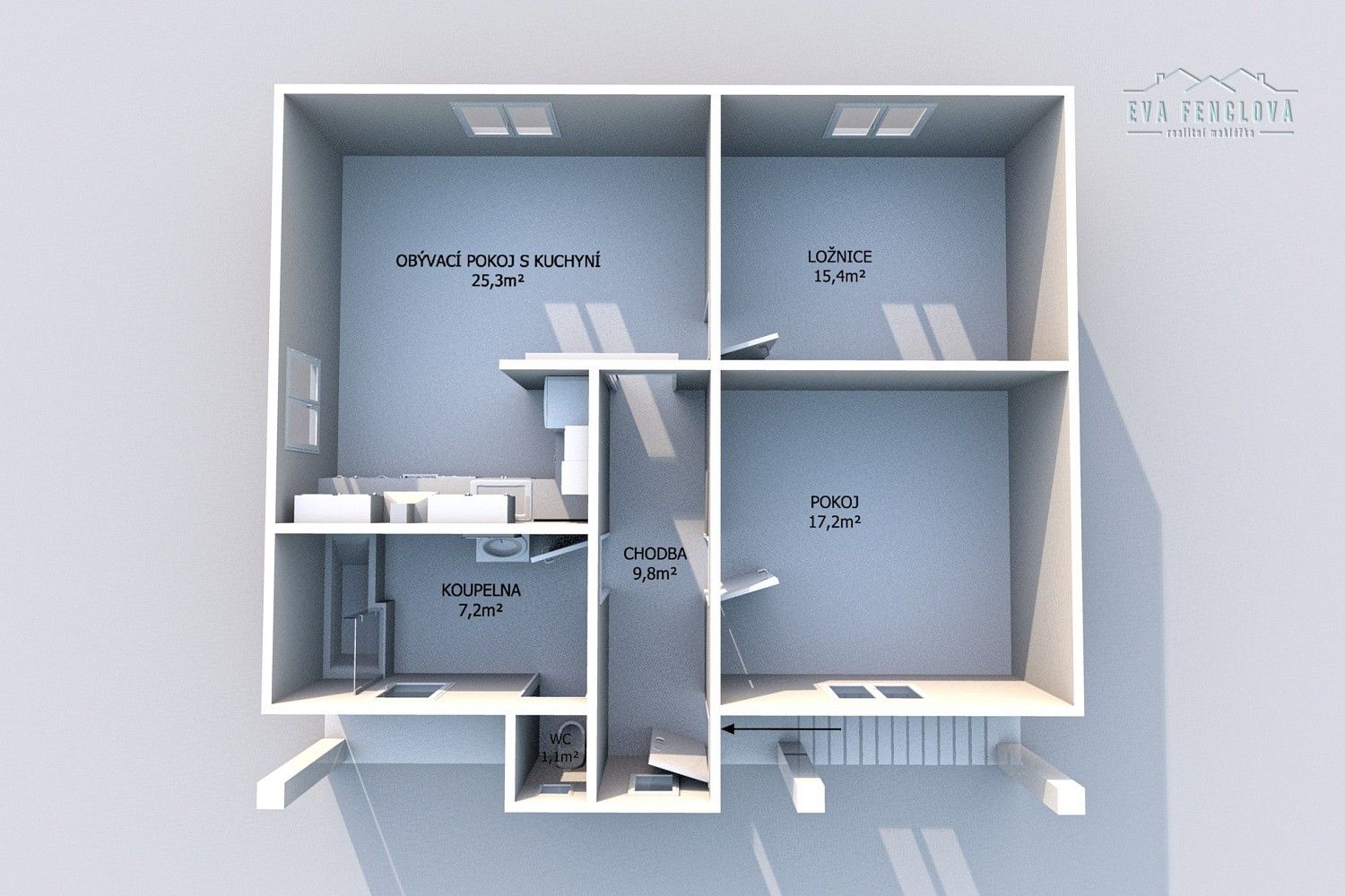 Prodej rodinný dům - Starý Plzenec, okres Plzeň-město, Plzeňský kraj, 76 m² - 5