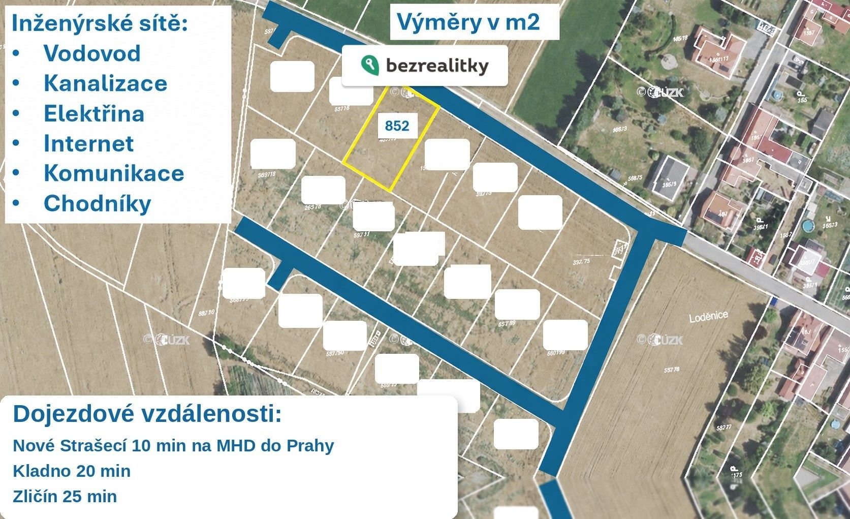 Prodej pozemek pro bydlení - Mšecké Žehrovice Lodenice - 2