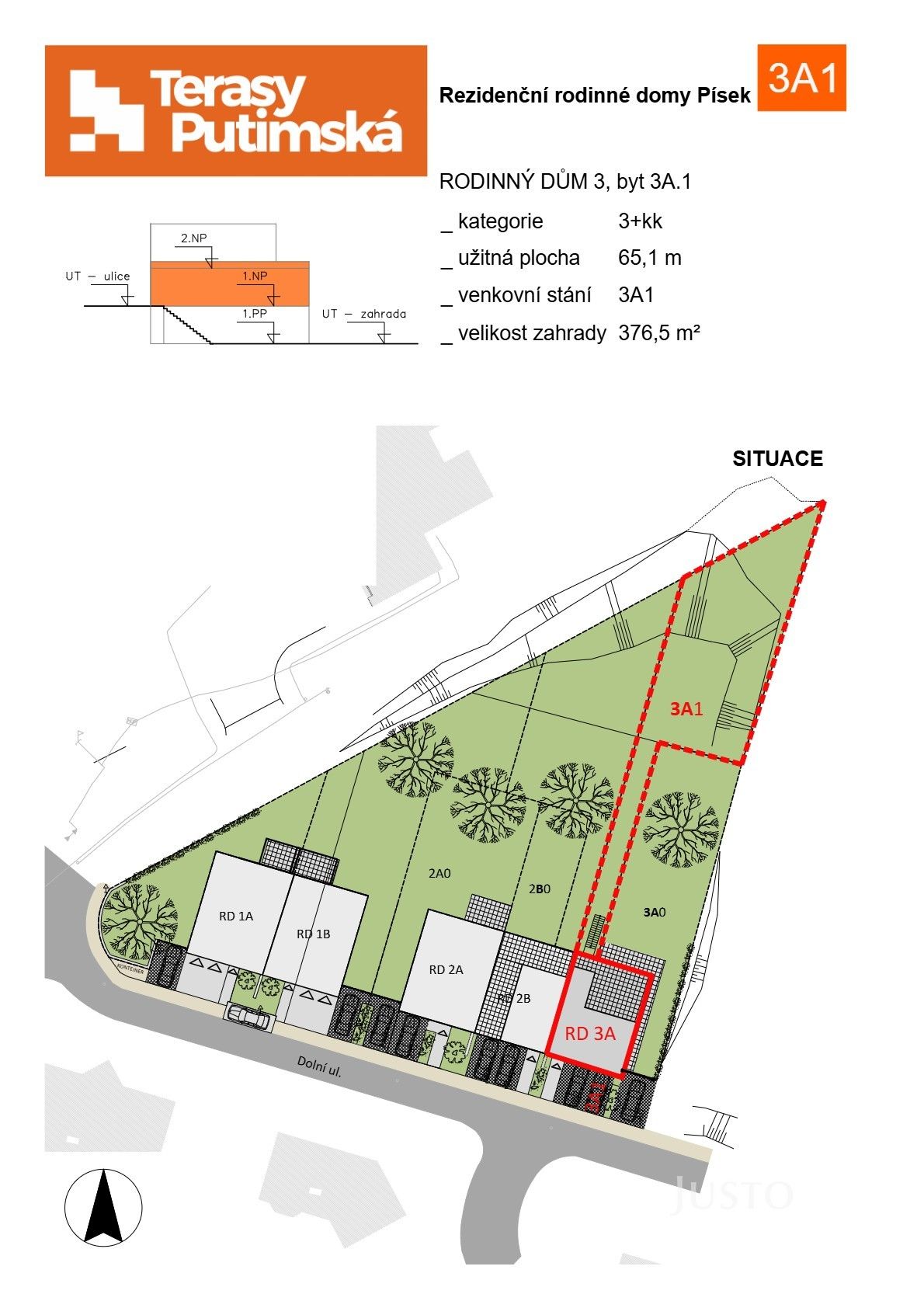 Byt 3+kk · 65 m² · Dolní  , Písek - 4