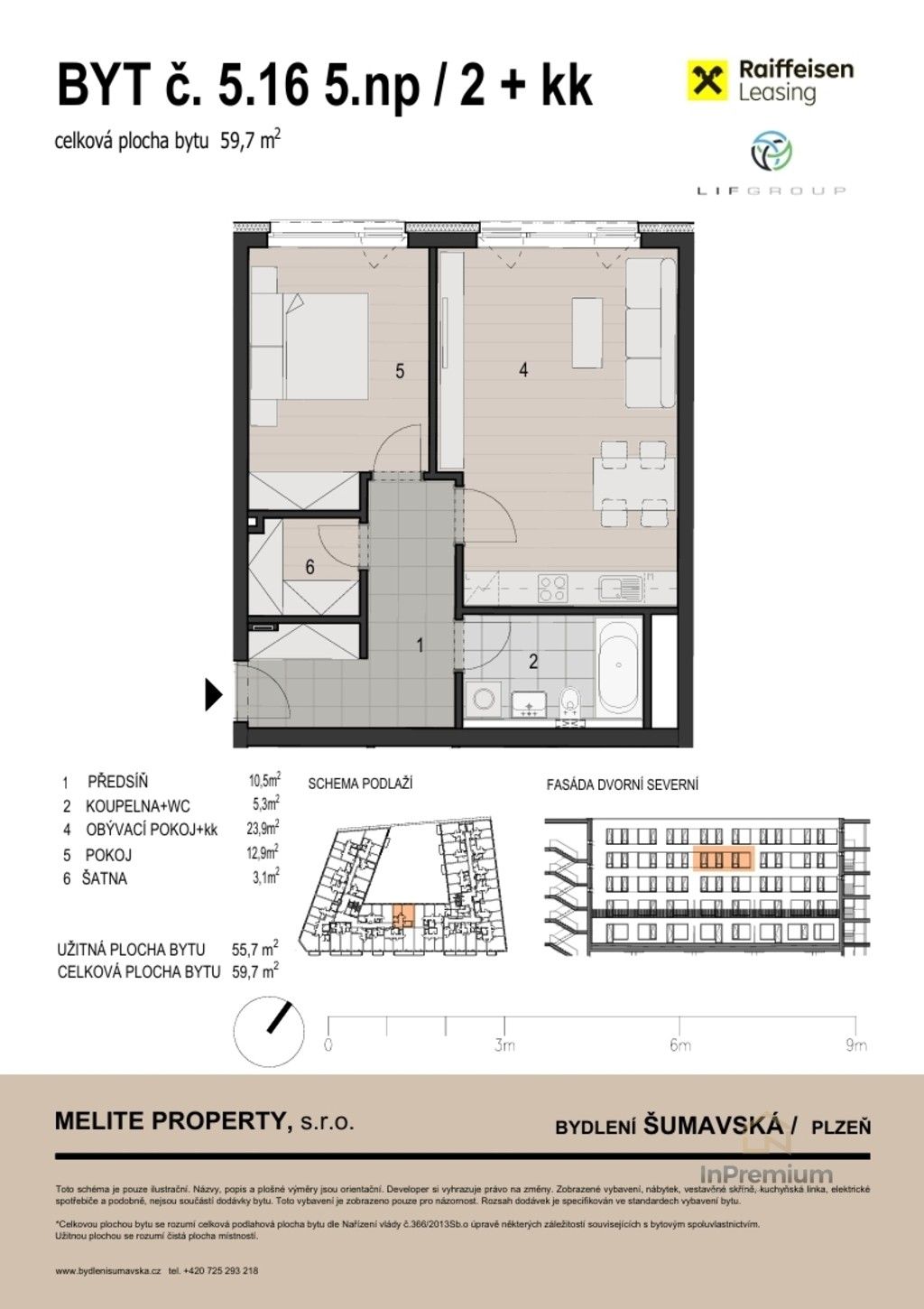 2+kk, Šumavská, Plzeň Východní Předměstí, 60 m²