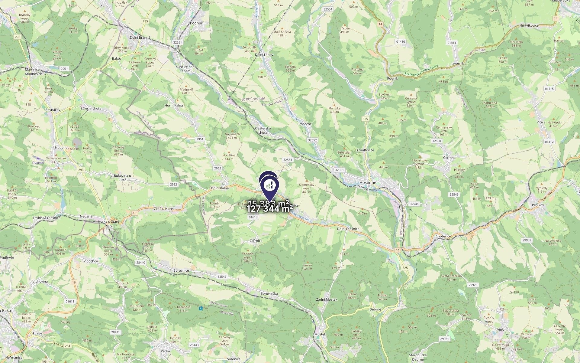 Louka · 142 727 m² · Horní Olešnice - 3