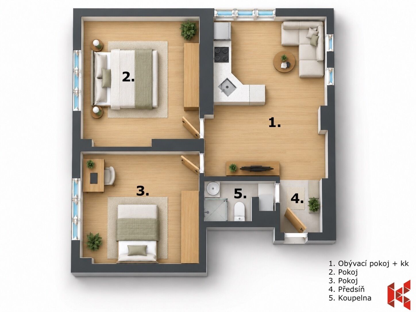 Byt 3+kk · 68 m² · Lvovská 1227, Praha Vršovice - 3