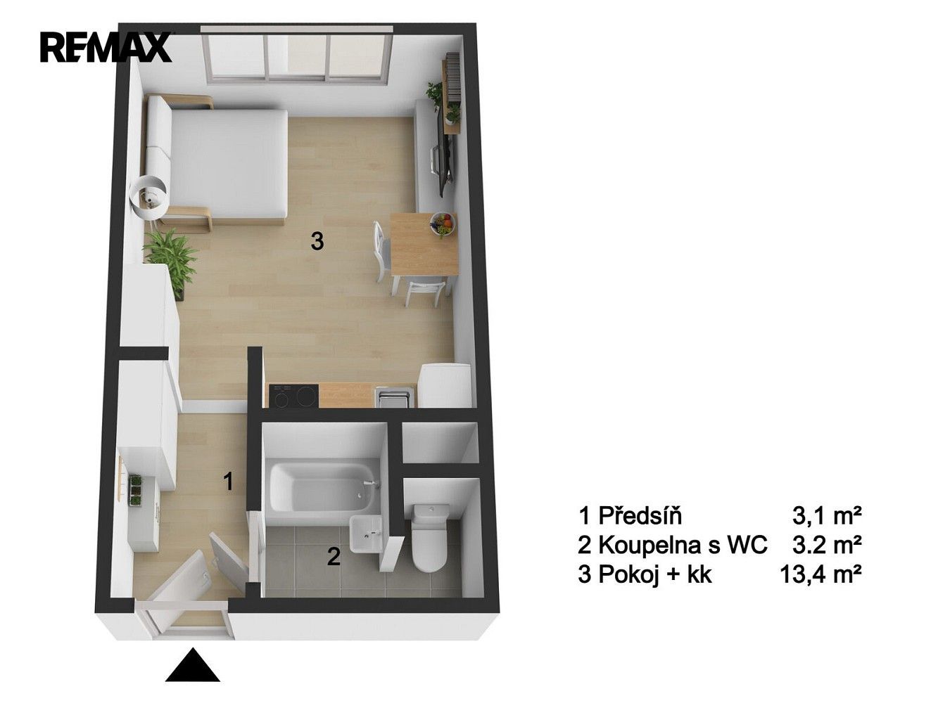 Byt 1+kk · 20 m² · Postoloprty, okres Louny, Ústecký kraj - 4