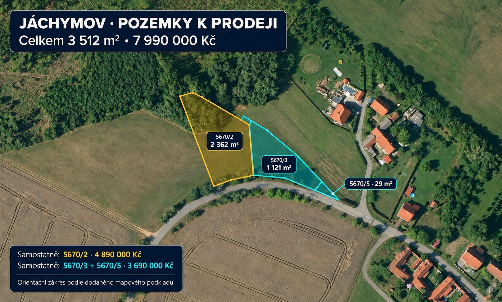 Pozemek pro bydlení · Velká Bíteš - Jáchymov, okres Žďár nad Sázavou - 3