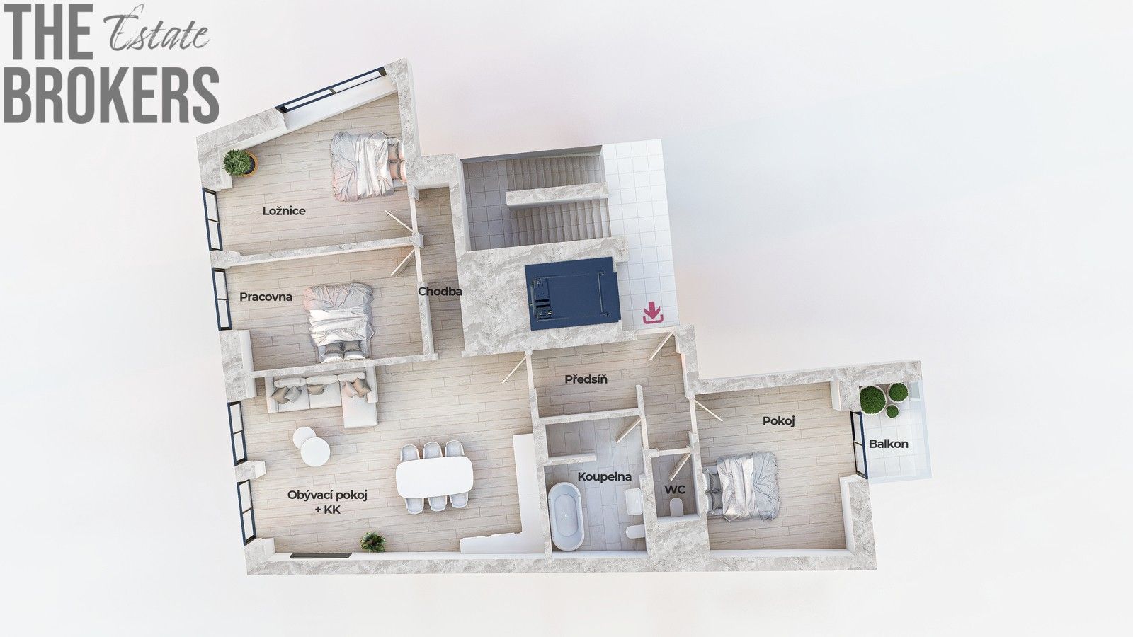 Prodej byt 4+kk - U hotelu, Praha, 114 m²