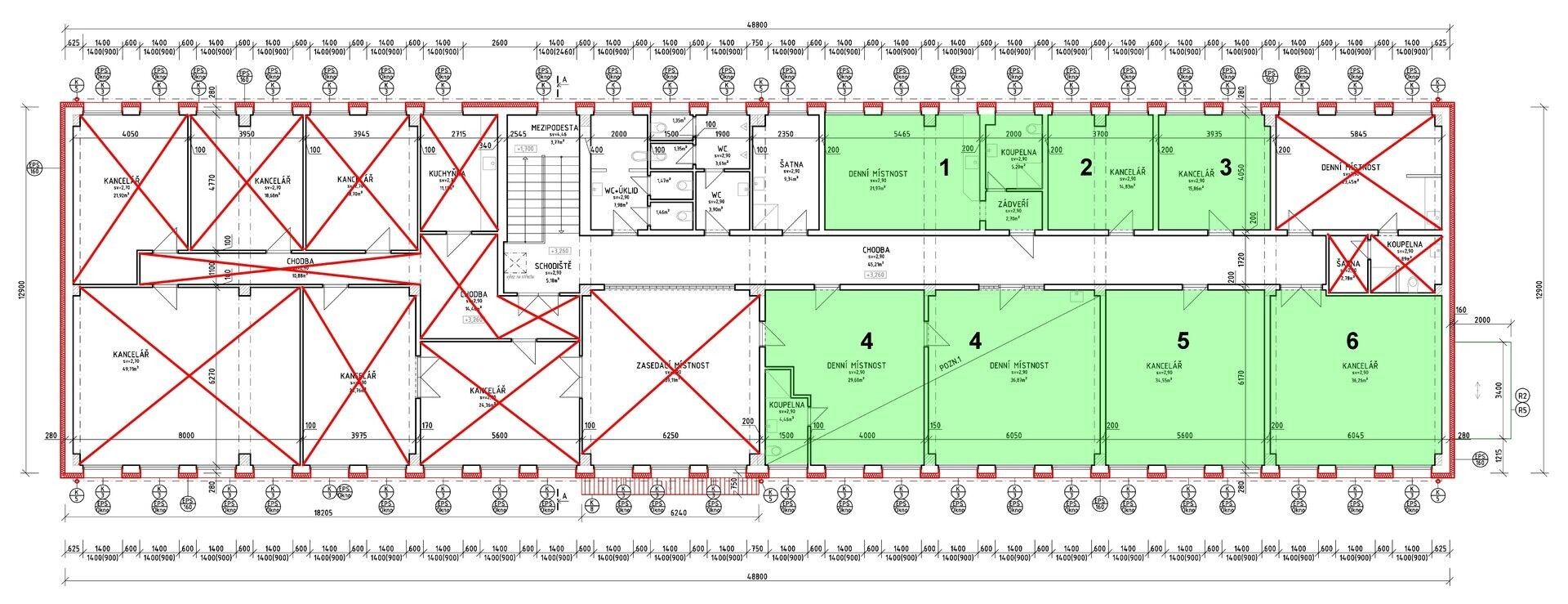 Pronájem kancelář - Lešetínská, Karviná, 15 m²