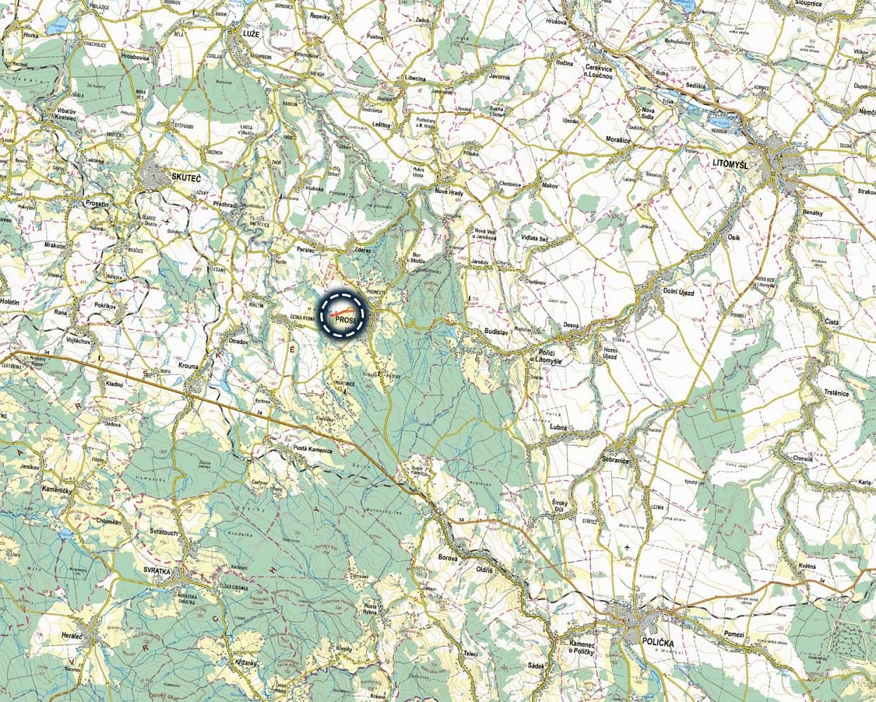 Prodej louka - Proseč, okres Chrudim, Pardubický kraj - 5