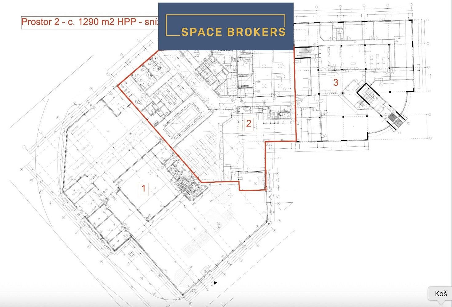 Obchodní prostory, Průhonice, okres Praha-západ, Středočeský kraj, 1 290 m² - 2