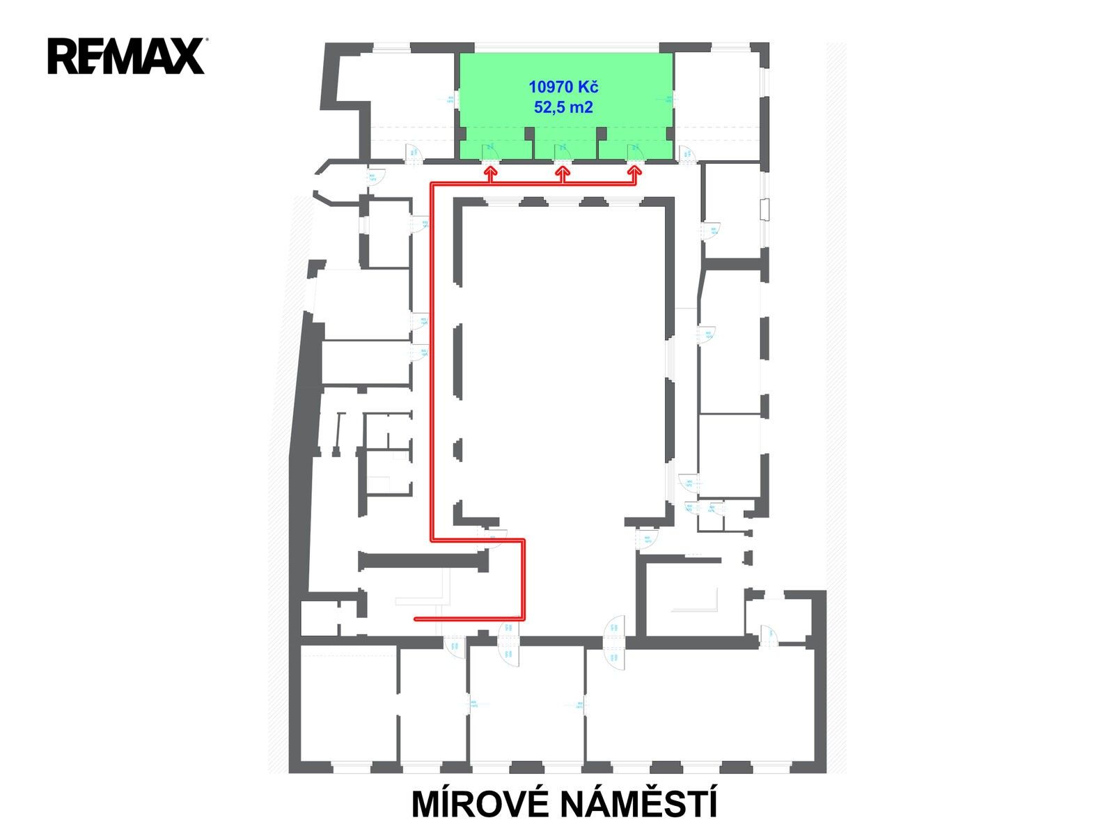 Kancelář · 53 m² · Mírové náměstí 53, Louny - 4