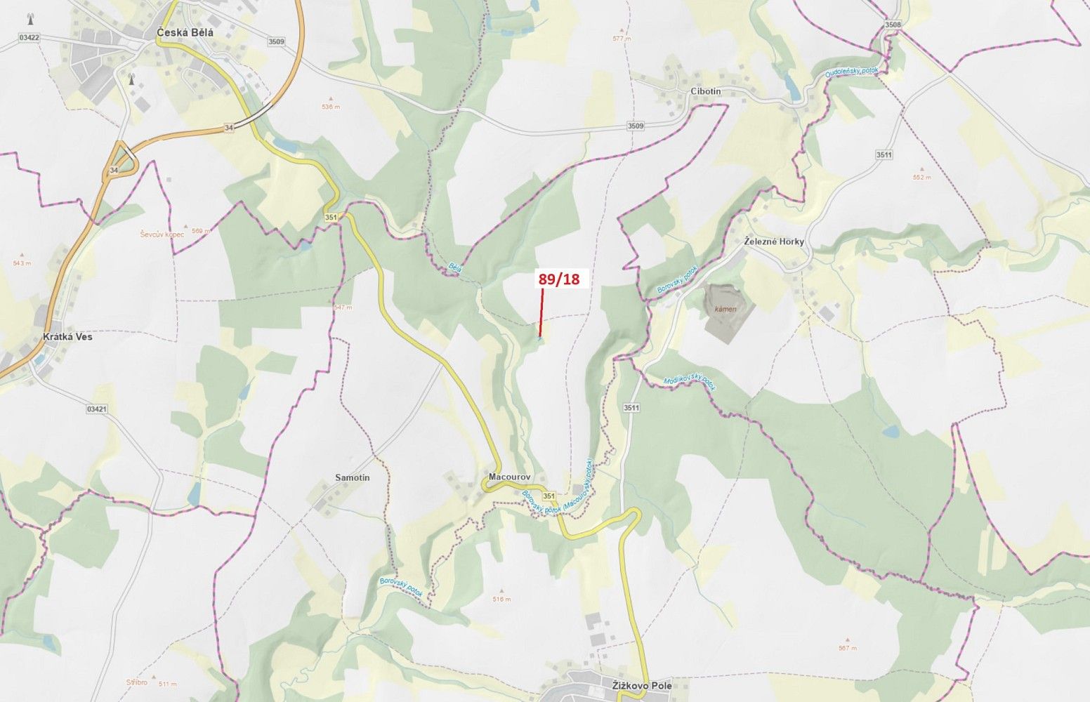 Prodej louka - Žižkovo Pole, okres Havlíčkův Brod, Kraj Vysočina - 1