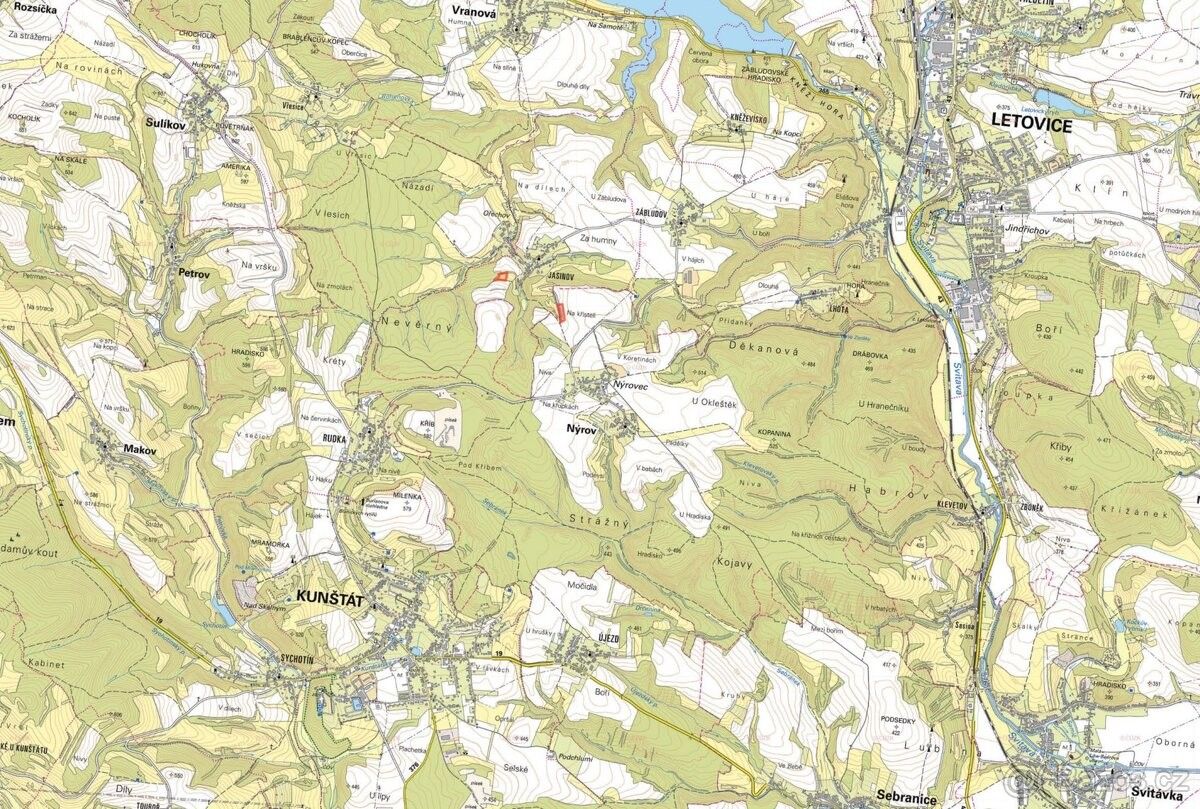 Prodej pozemek pro bydlení - Kunštát na Moravě, 679 72